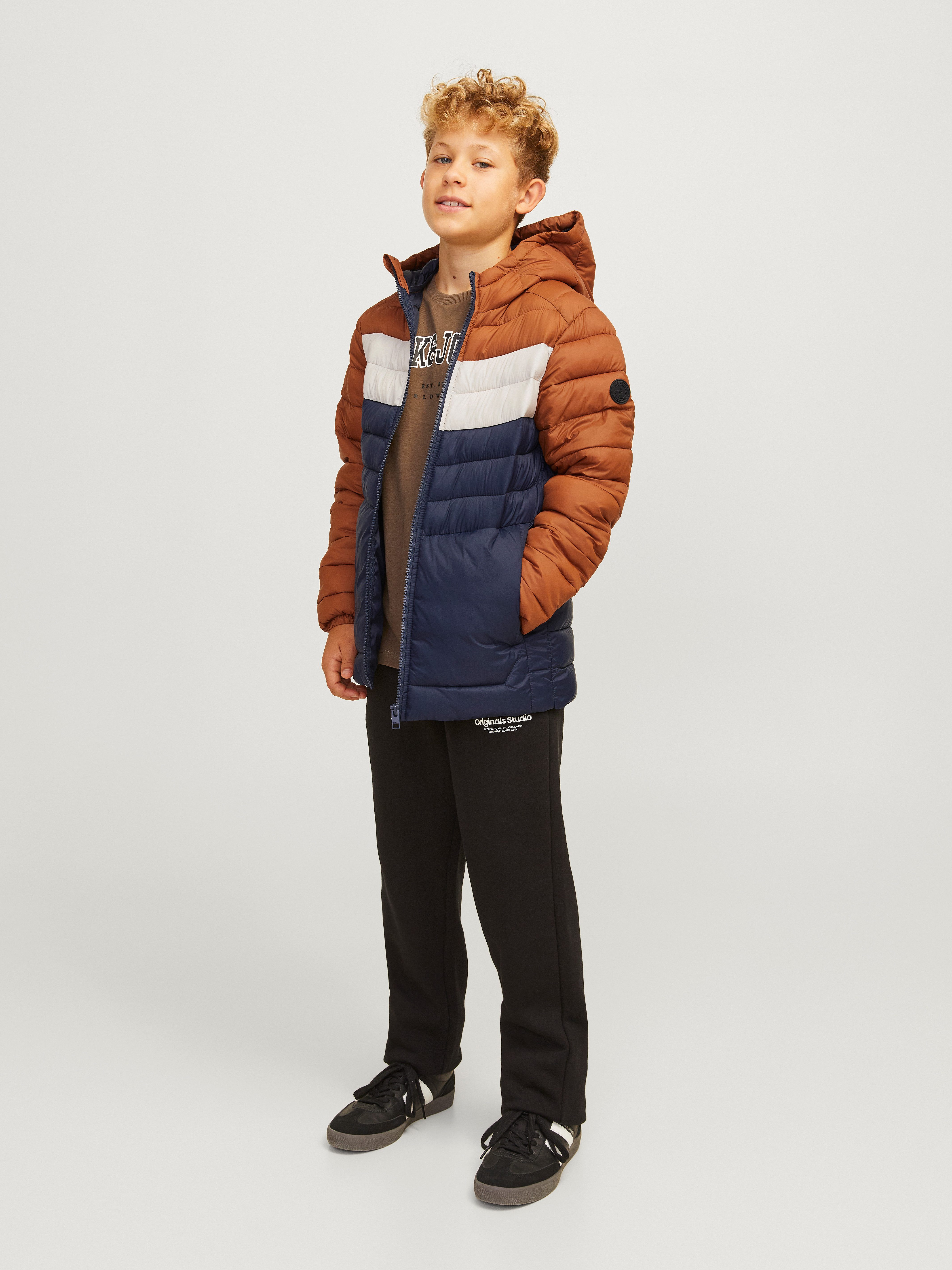 Jack & Jones Junior Gewatteerde jas JJESPRINT PUFFER HOOD NOOS JNR