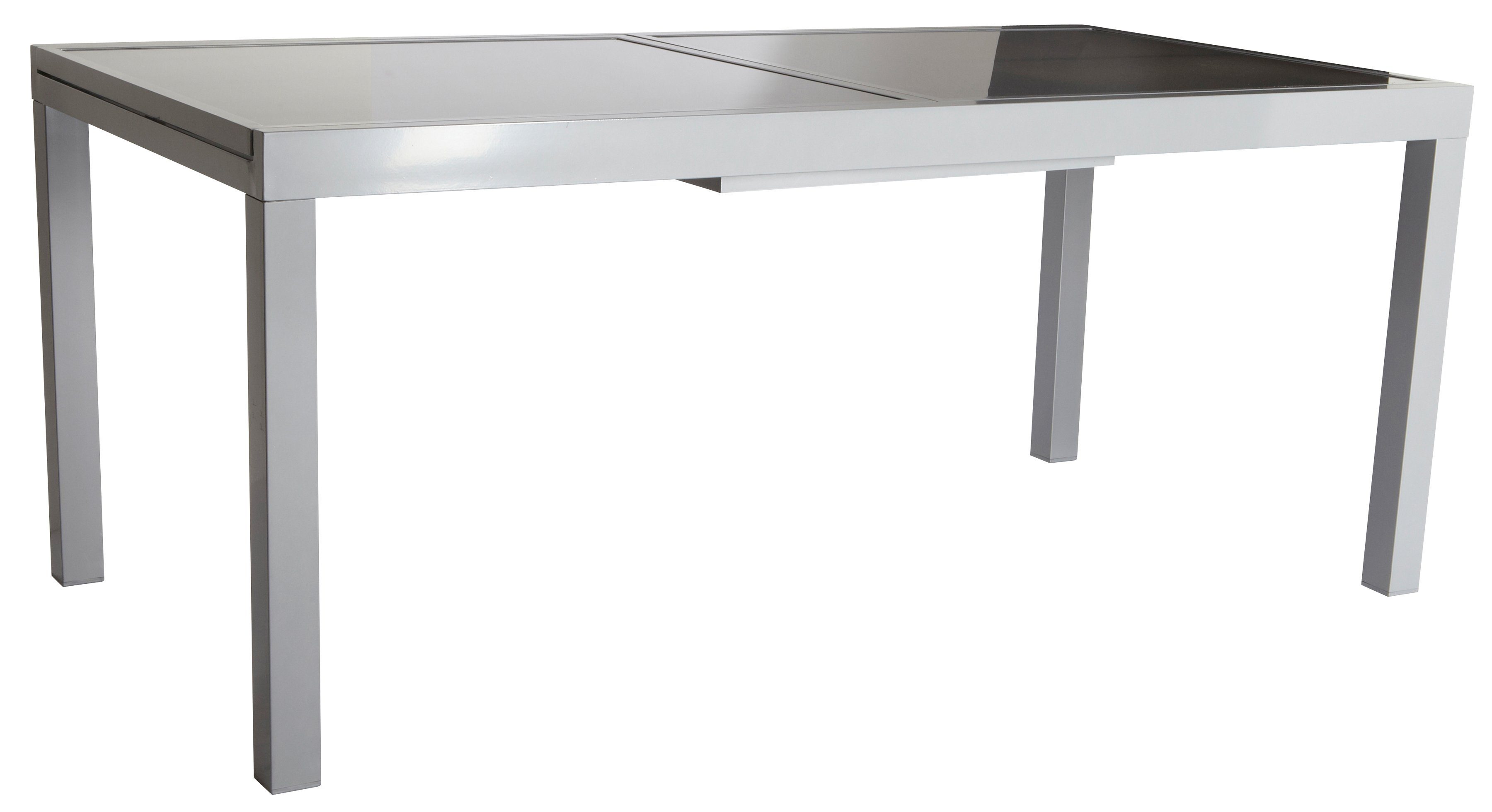 MERXX Tuintafel Amalfi al naargelang de variant tot 180-240 cm uittrekbaar tuintafels zilver(kleur)
