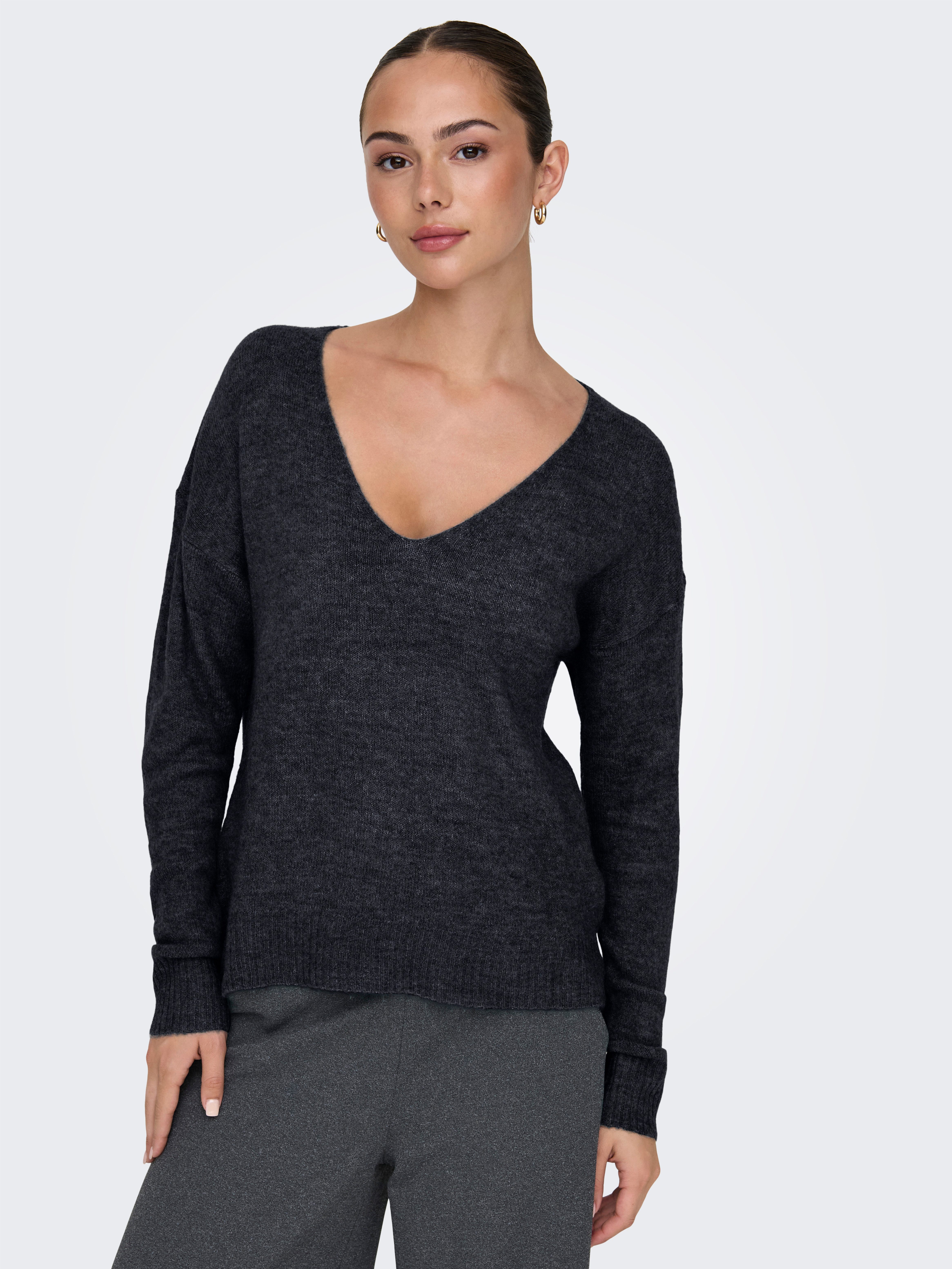 JDY Trui met V-hals JDYELANORA L/S V-NECK PULLO. KNT NOOS