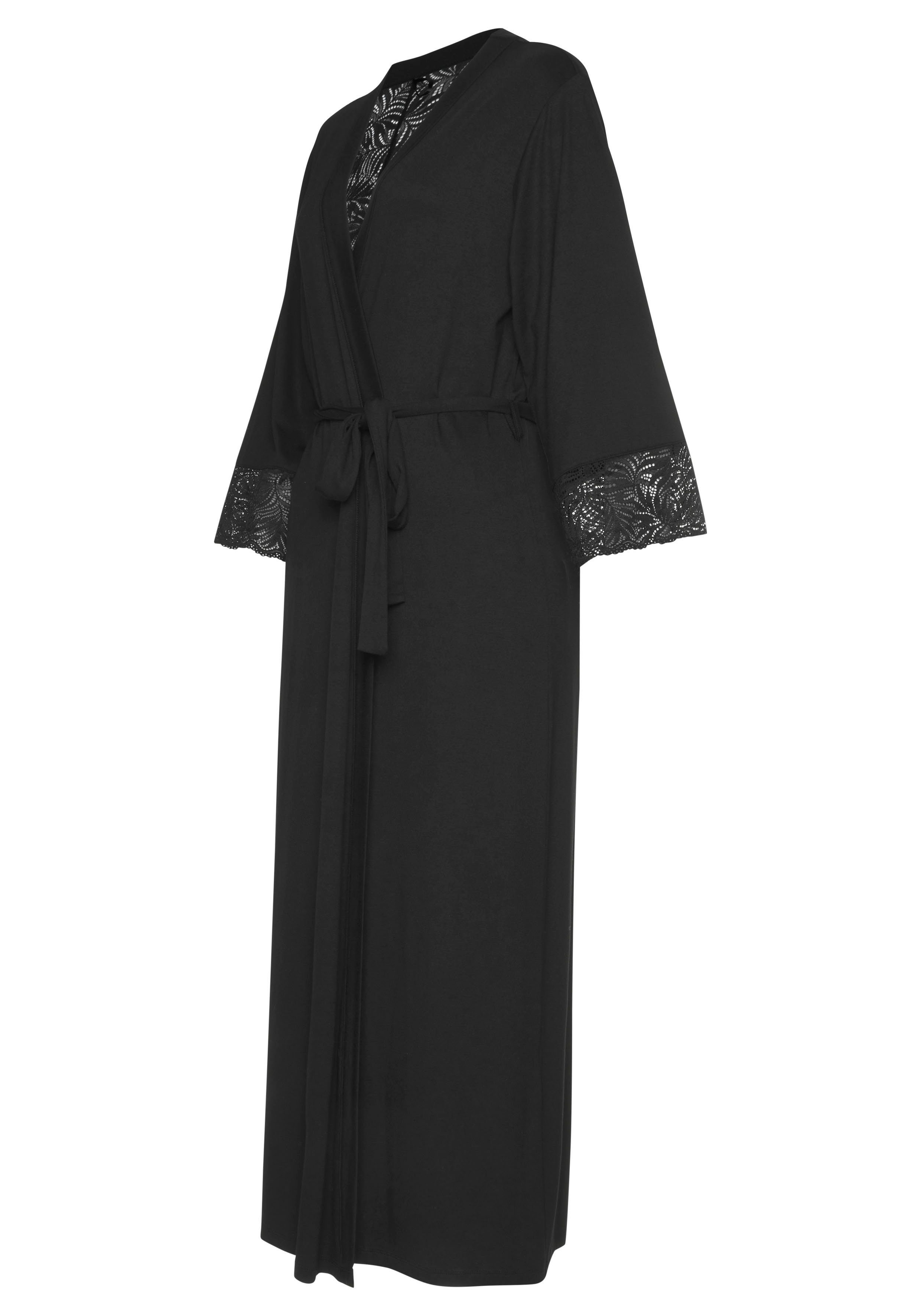 Lascana Kimono met chique kanten details