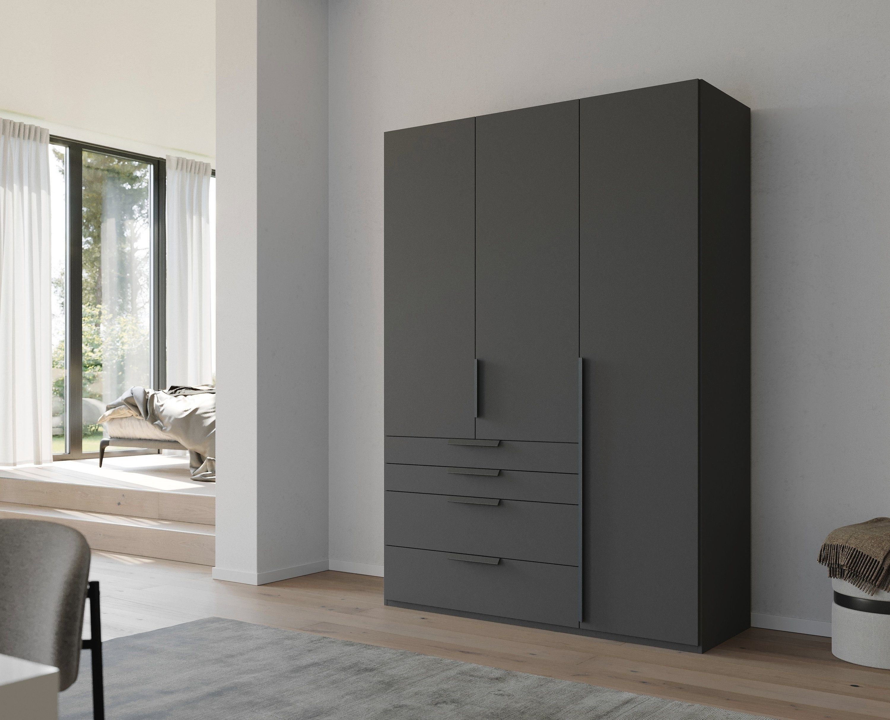 rauch Draaideurkast Purisma met laden en vele accessoires, met soft-closefunctie