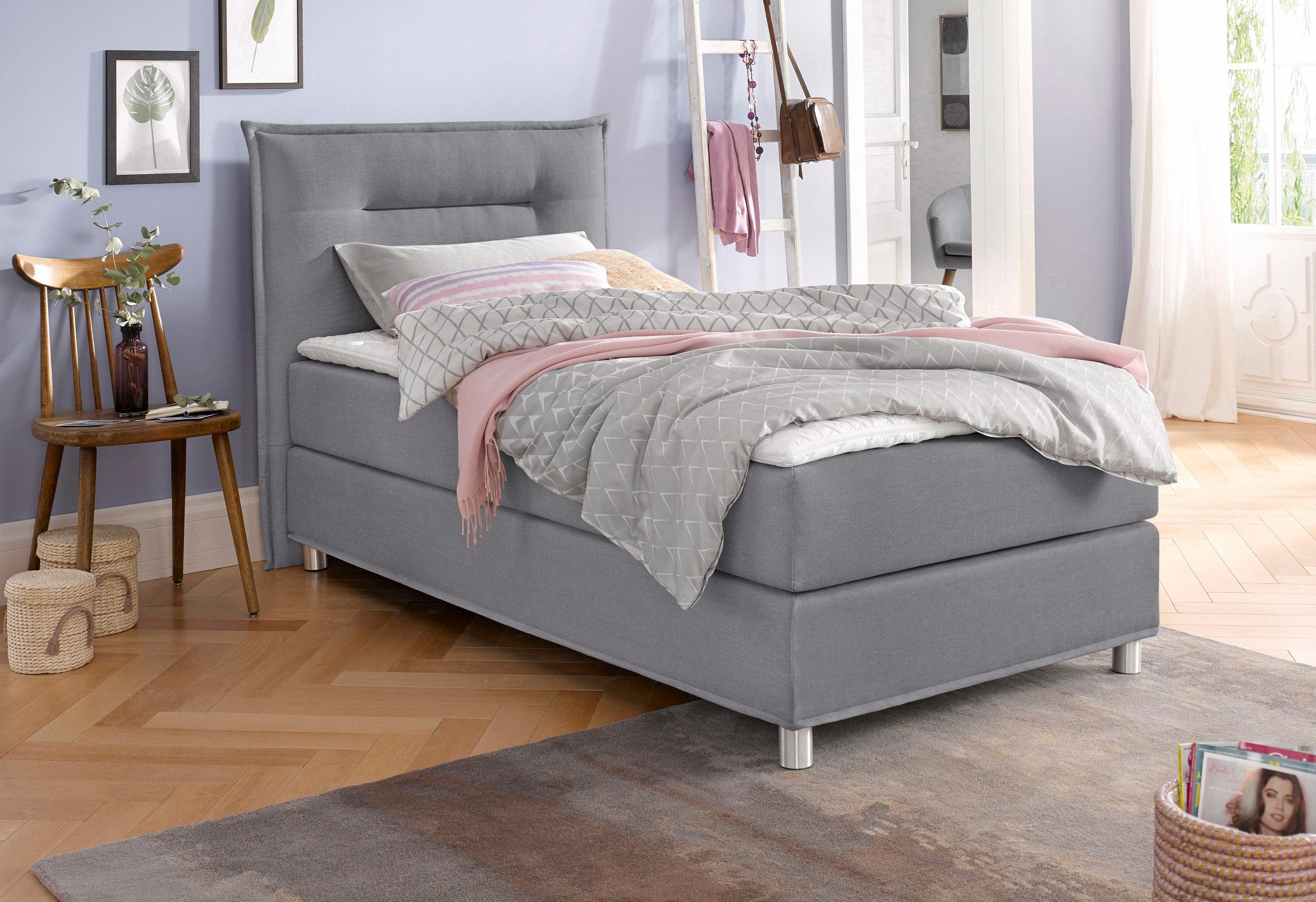 Maintal Boxspring incl. topmatras boxsprings grijs