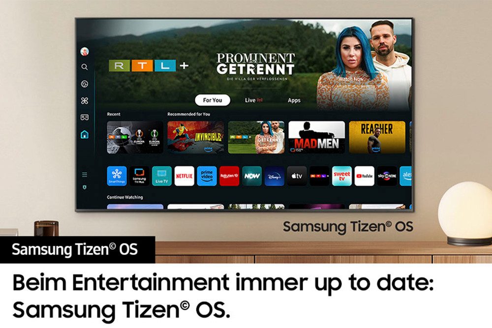 Samsung QLED-TV, 163 cm / 65", 4K Ultra HD, Smart TV, Neural Quantum 4K AI Gen2-processor, tot 120Hz