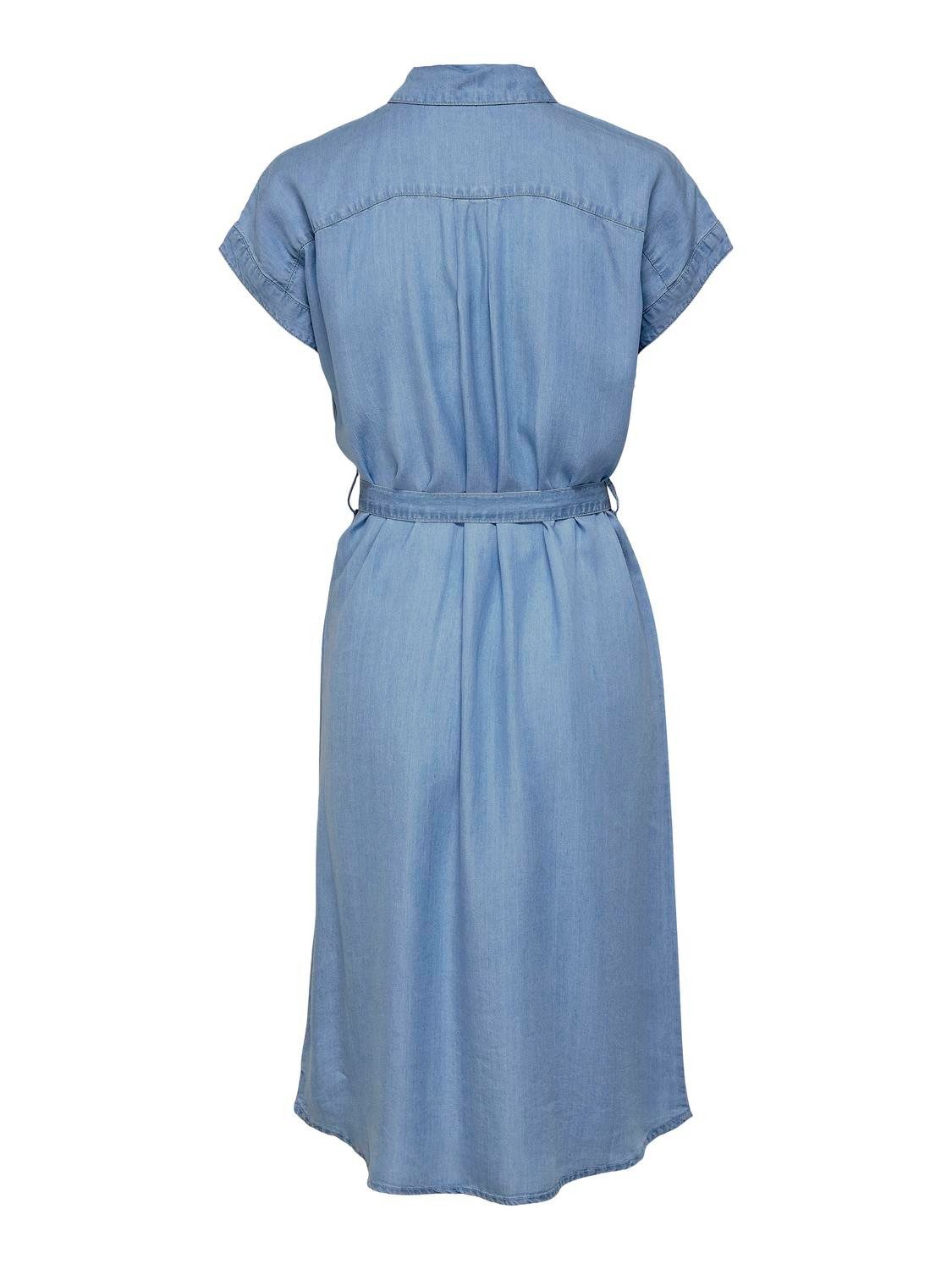 Only Jeans jurk ONLPEMA HANNOVER SS DNM SH DRESS