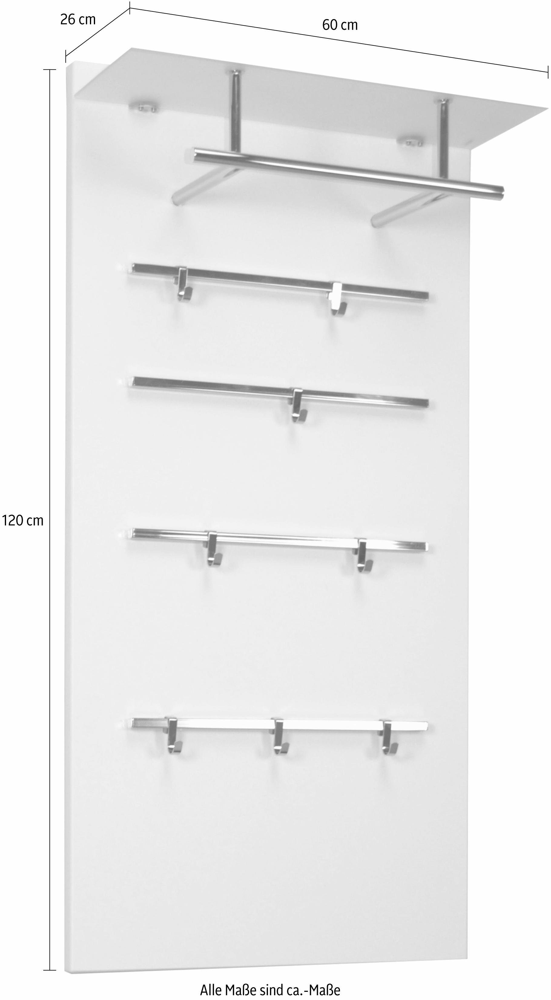 INOSIGN Kapstokpaneel 1200 CSF, TOPSELLER! Afm. (bxdxh): 60x26x120 cm