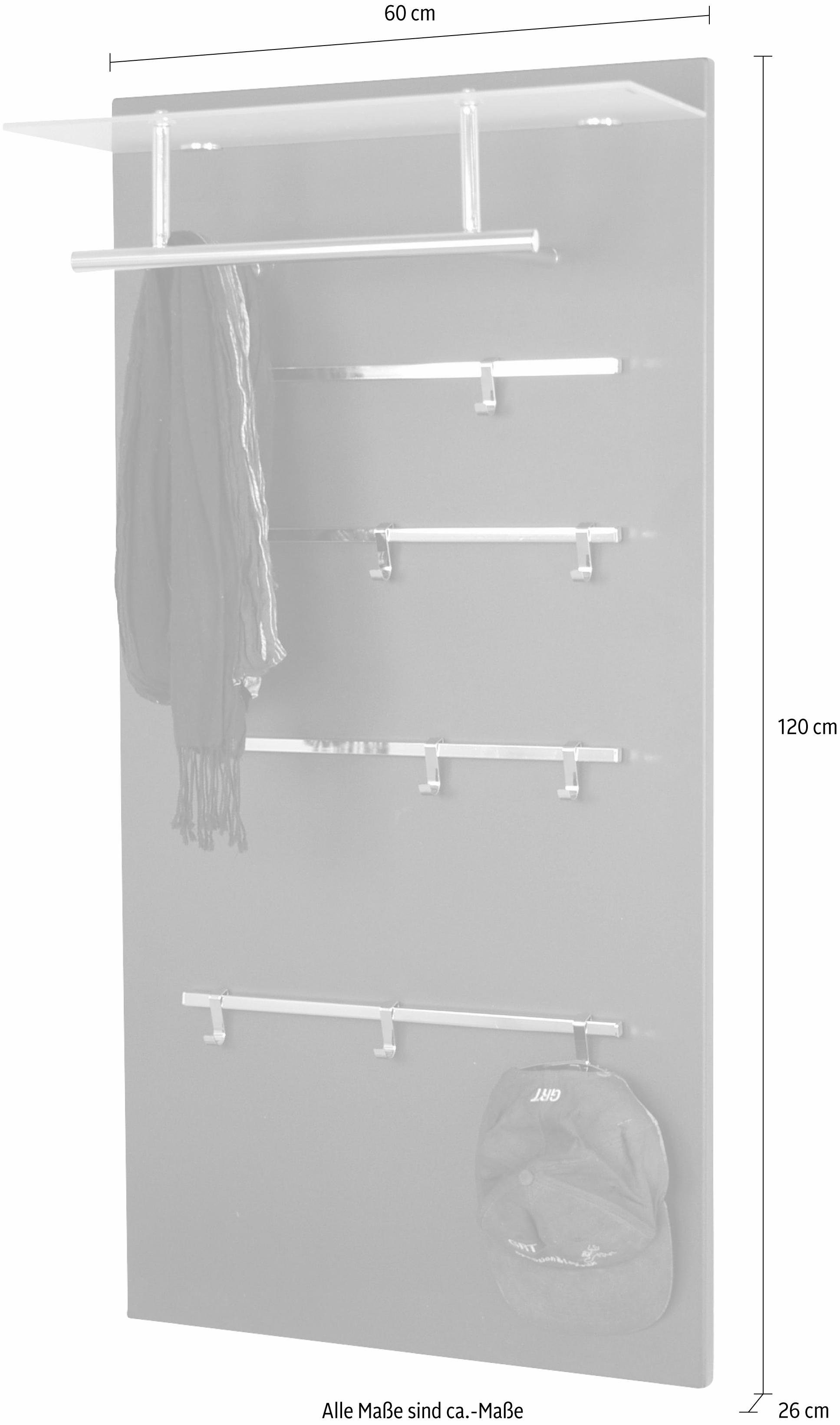 INOSIGN Kapstokpaneel 1200 CSF, TOPSELLER! Afm. (bxdxh): 60x26x120 cm
