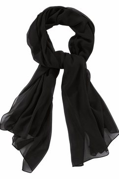 j.jayz modieuze sjaal lichte sjaal in chiffon look (1 stuk) zwart