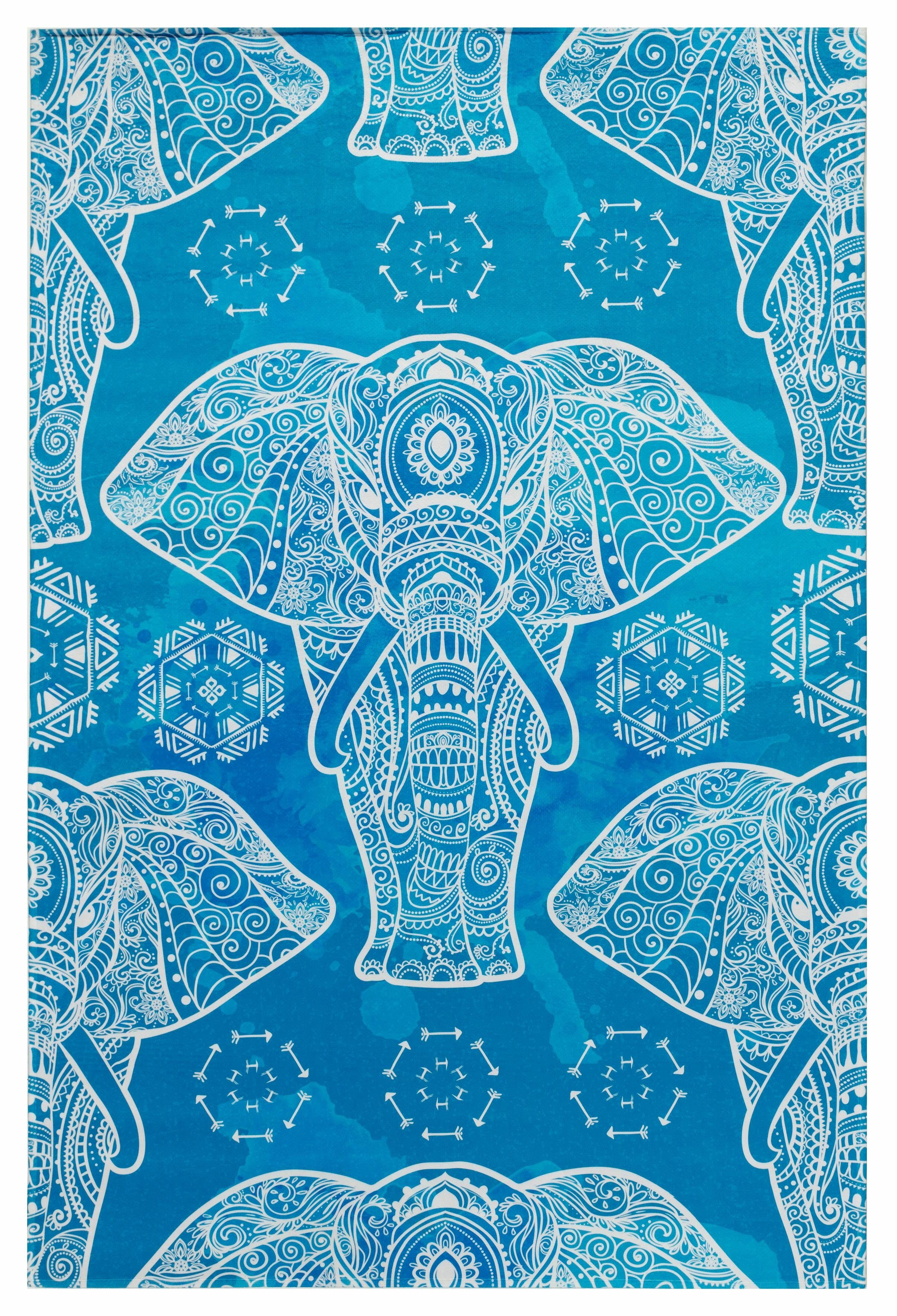Böing Carpet Kindervloerkleed Lovely Kids 411 Motief olifant mandala, kinderkamer