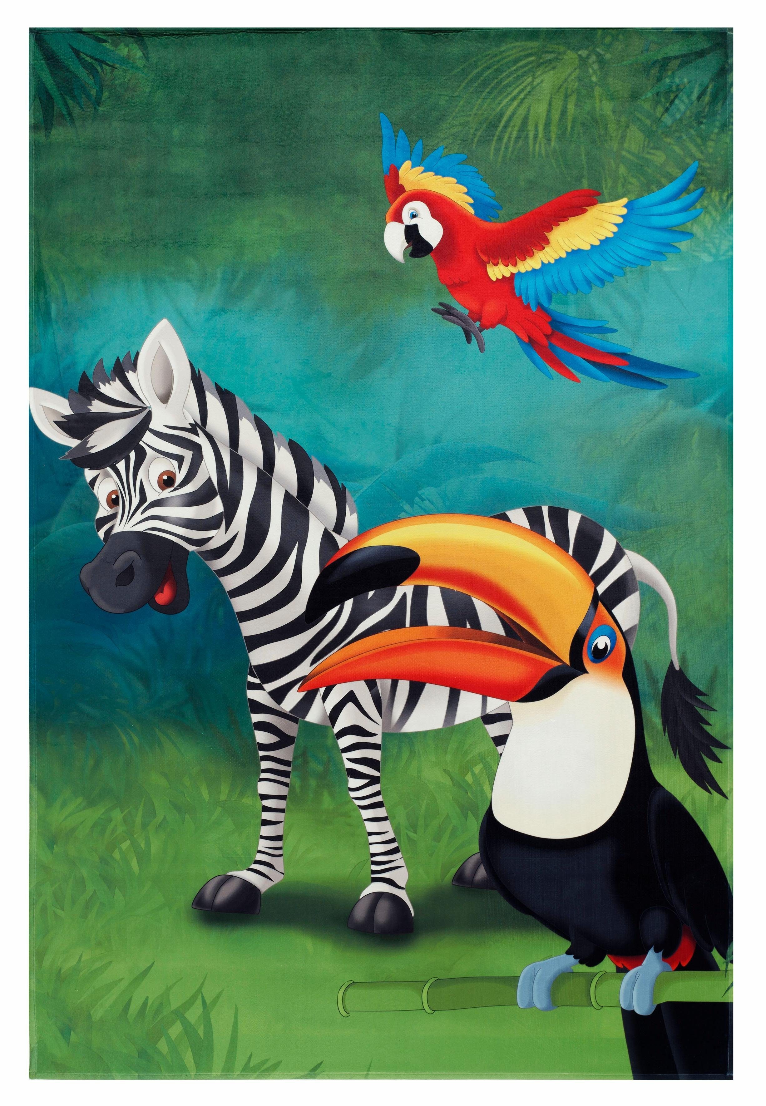 Böing Carpet Kindervloerkleed Lovely Kids 402 Motief zebra, kinderkamer