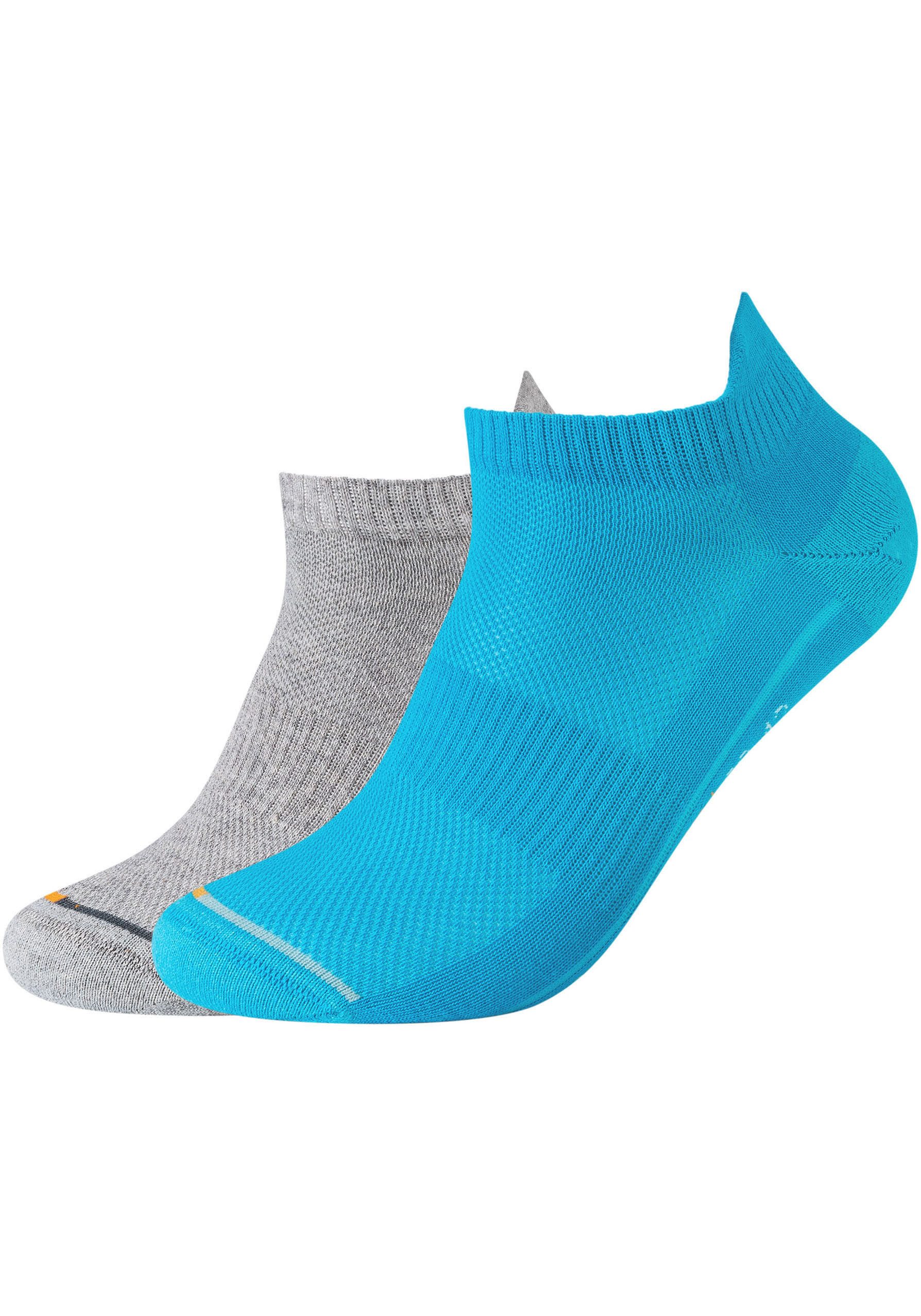 Camano Sneakersokken Function met micro-pluche op hiel en tenen (set, 4 paar)