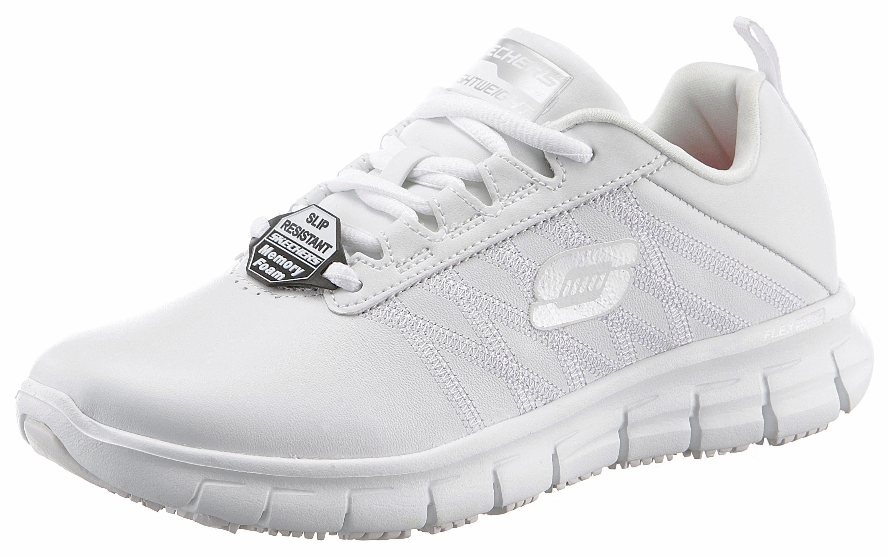 Skechers Werkschoenen Sure Track Erath veterschoenen Veterschoen voor de horeca, onderhoud met slipvaste zool