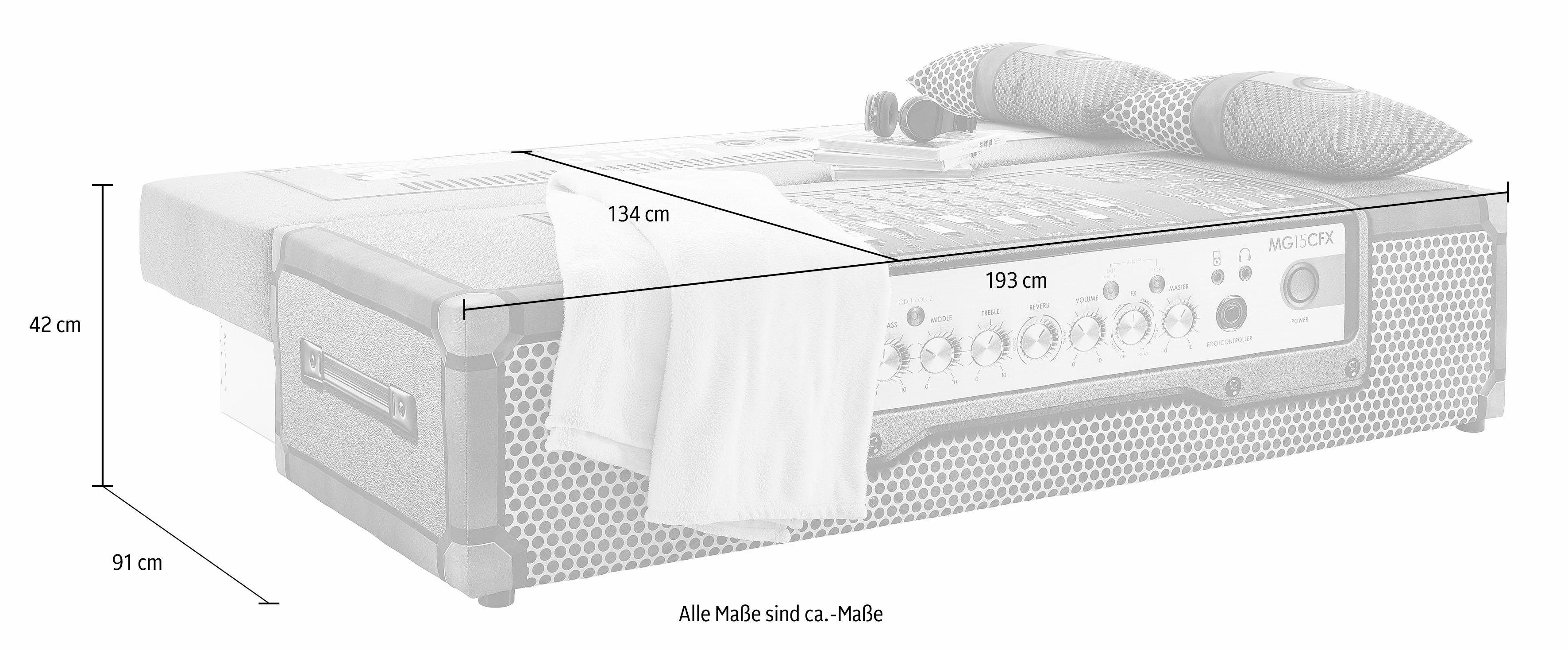 exxpo - sofa fashion Slaapbank Exxpo Tabou met slaapfunctie en bedkist, liftbedfunctie en binnenvering