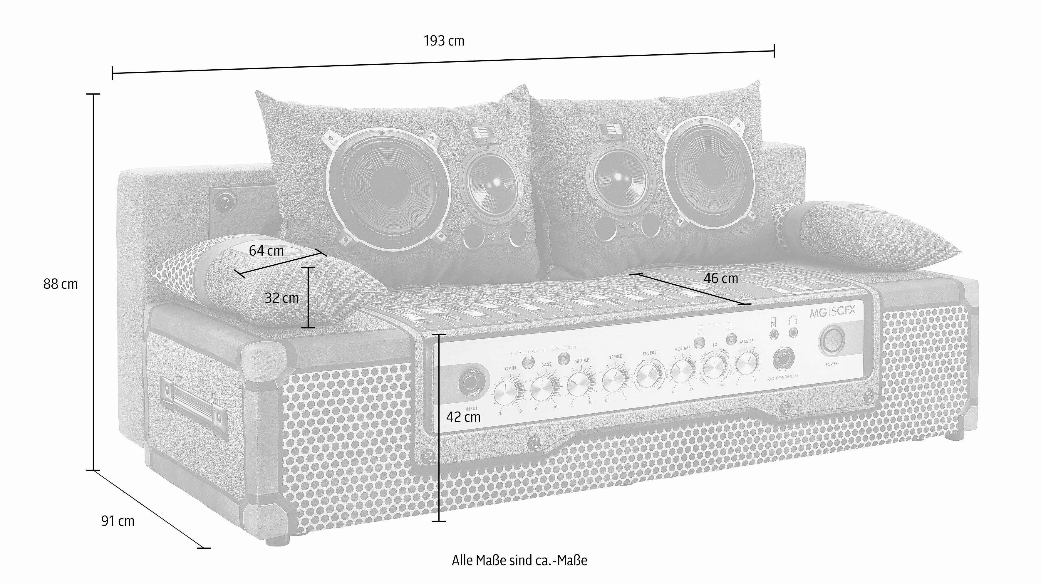 exxpo - sofa fashion Slaapbank Exxpo Tabou met slaapfunctie en bedkist, liftbedfunctie en binnenvering