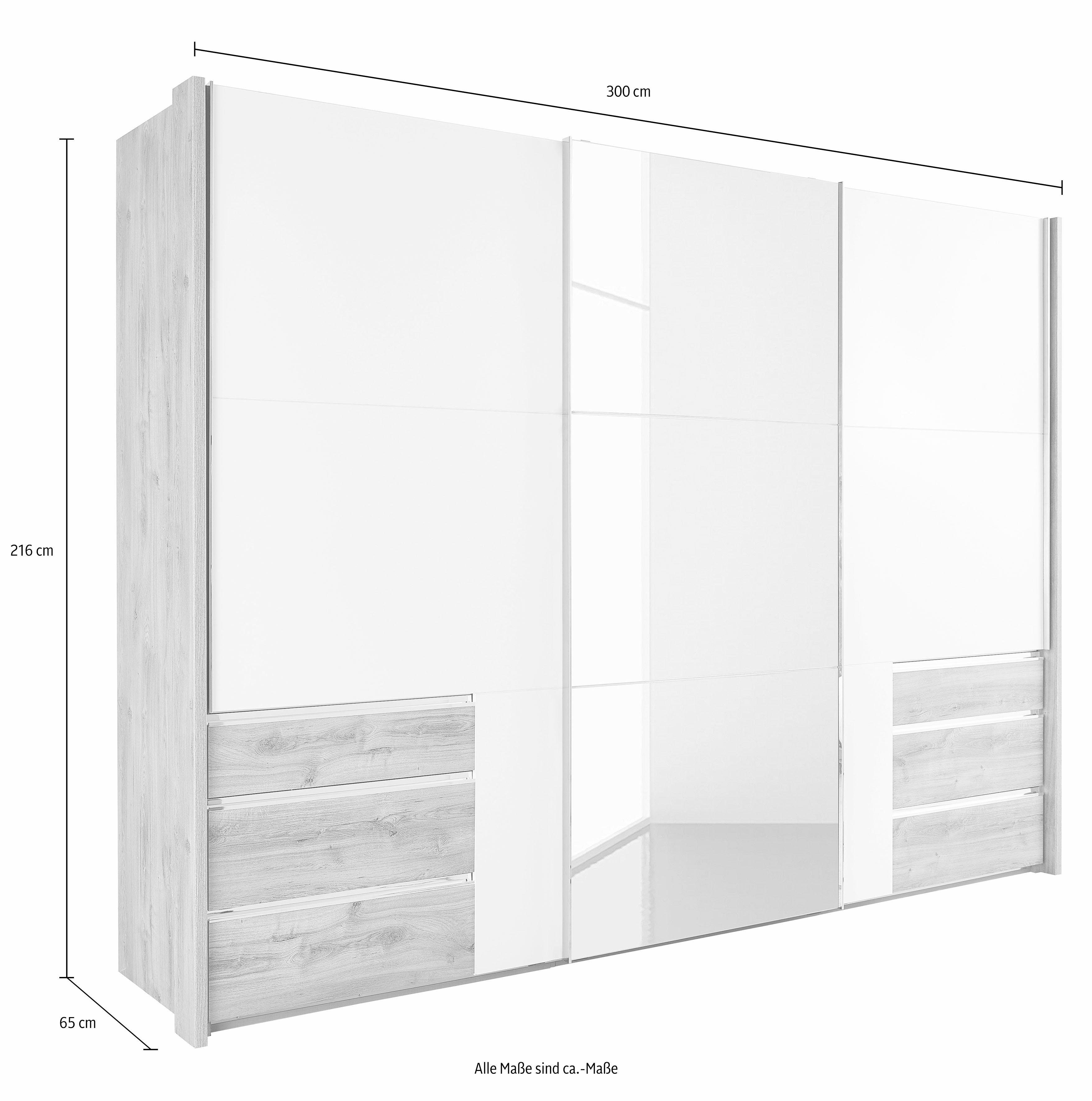 Wimex Zweefdeurkast Level by fresh to go telkens met een spiegeldeur