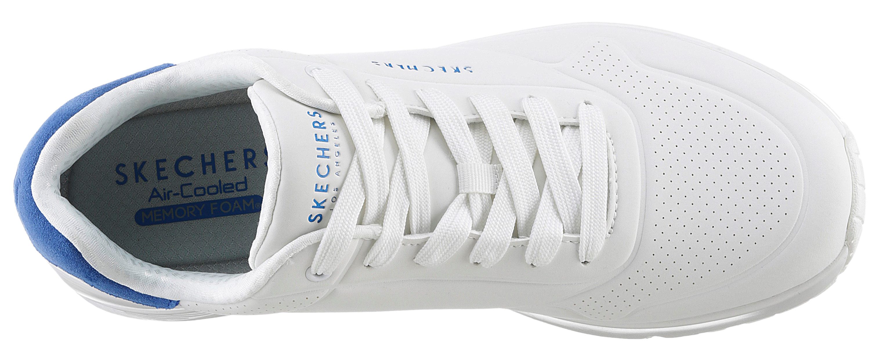 Skechers Sneakers UNO-SUITED ON AIR vrijetijdsschoen, lage schoen, veterschoen met modieuze sleehak