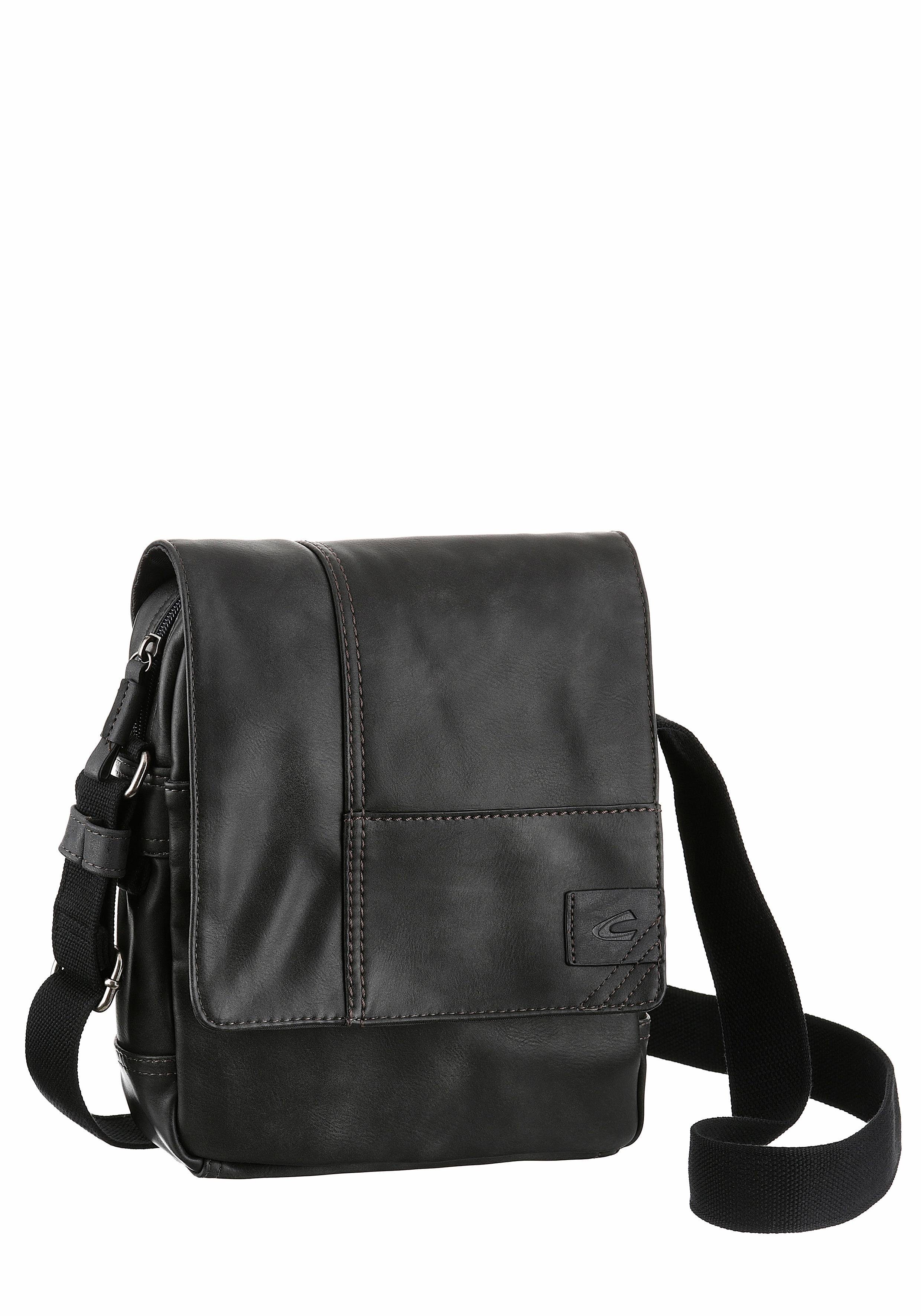 camel active Schoudertas Laos praktisch functionele dagelijkse metgezel met veel sportieve details heren schoudertassen maat 20x27x5 cm zwart