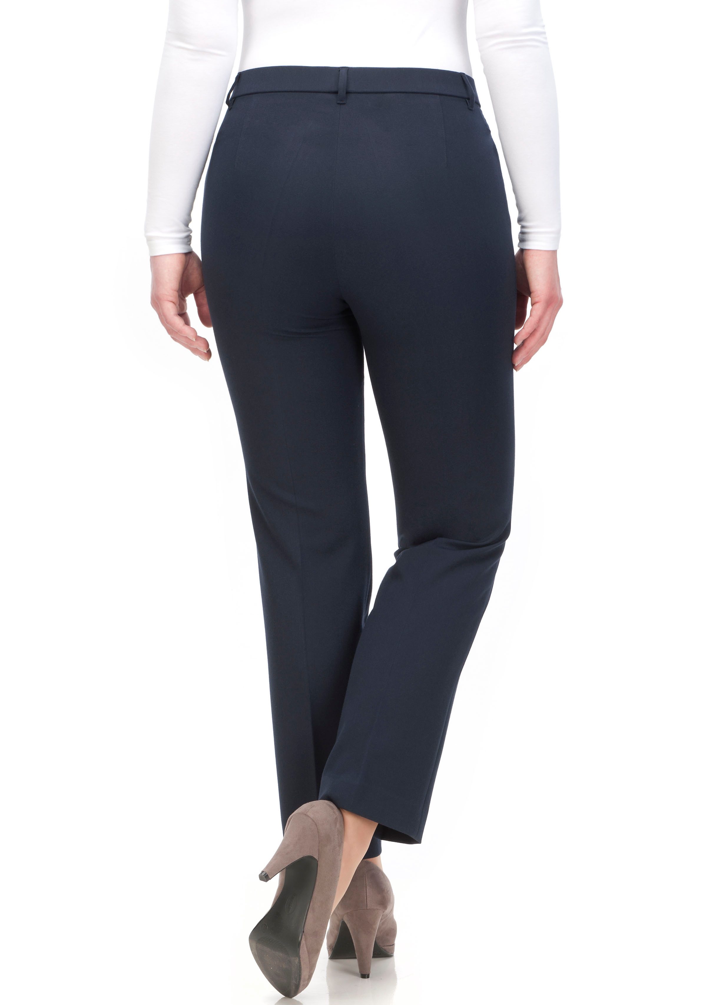 KjBRAND Stoffen broek Bea in Bi-Stretch Kamgarenlook met Persplooien