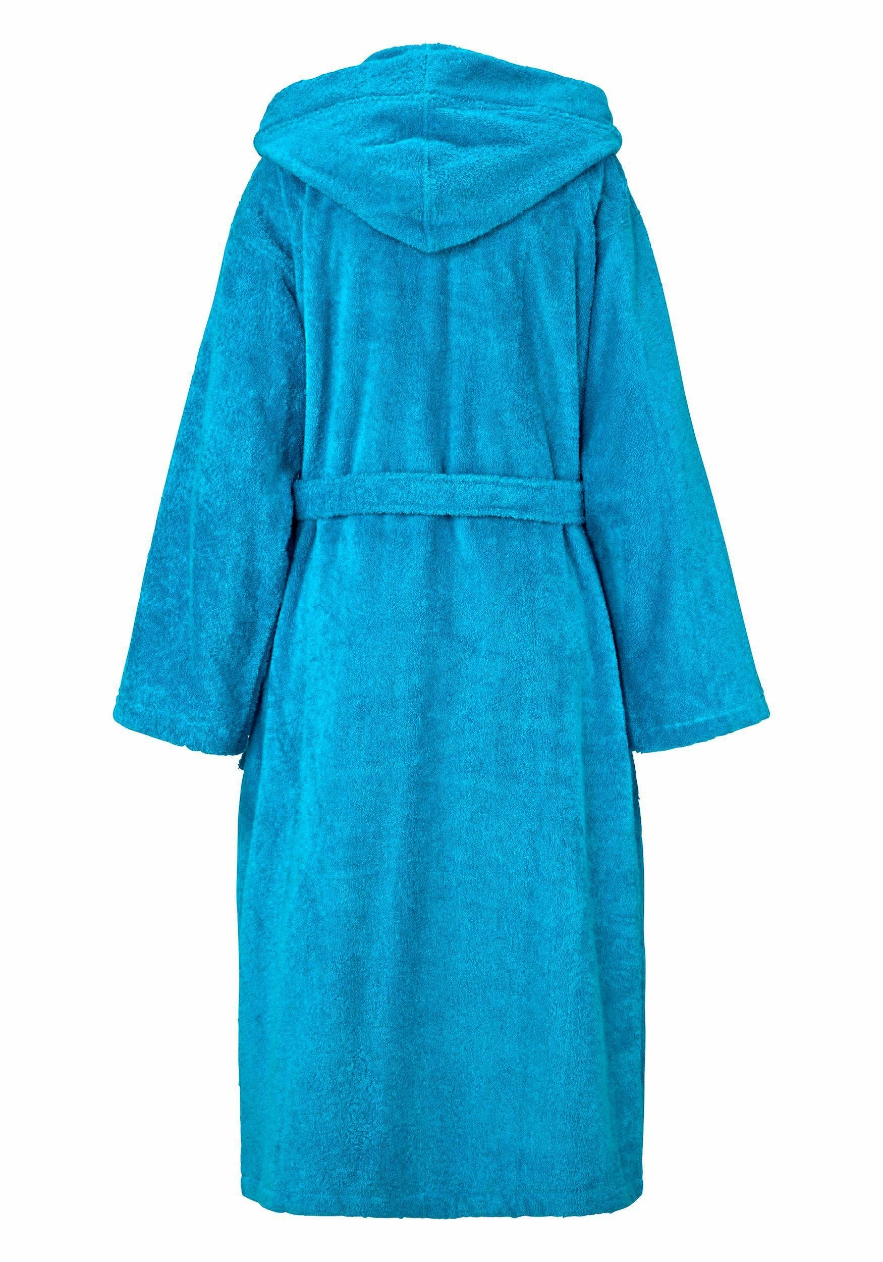 KangaROOS Uniseks badjas Cassidy, voor dames & heren, standaardlengte & extra lengte met zakken, mannen en vrouwen, katoen, reizen, hotel, sauna, s-3xl (1 stuk)