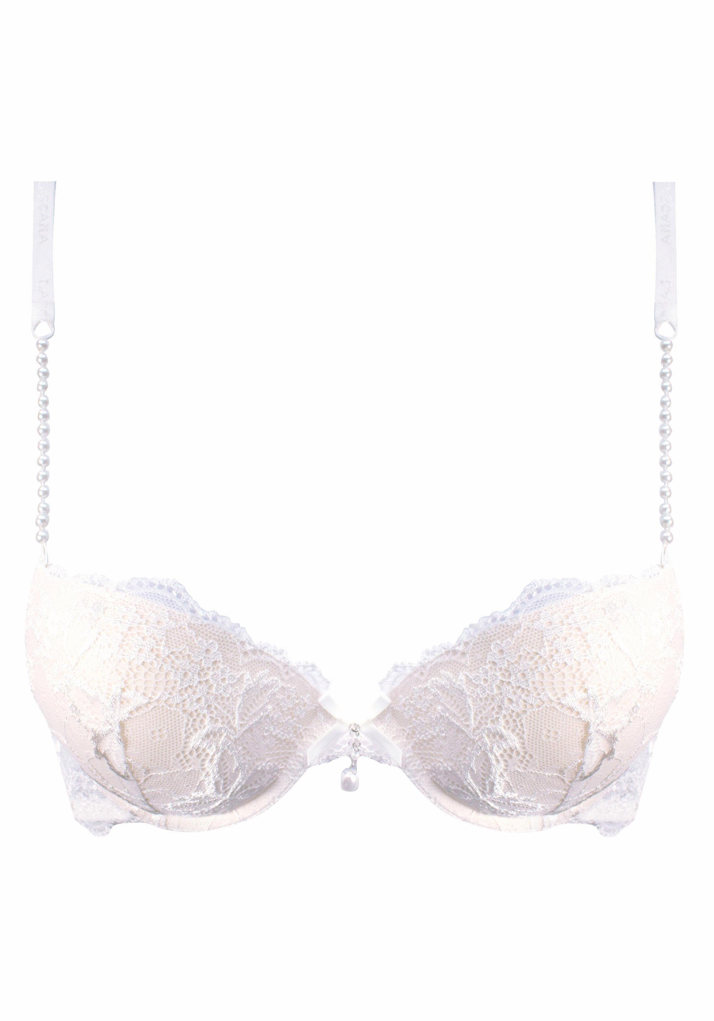 Lascana Push-up-bh met elegante kralendetails, sexy dessous