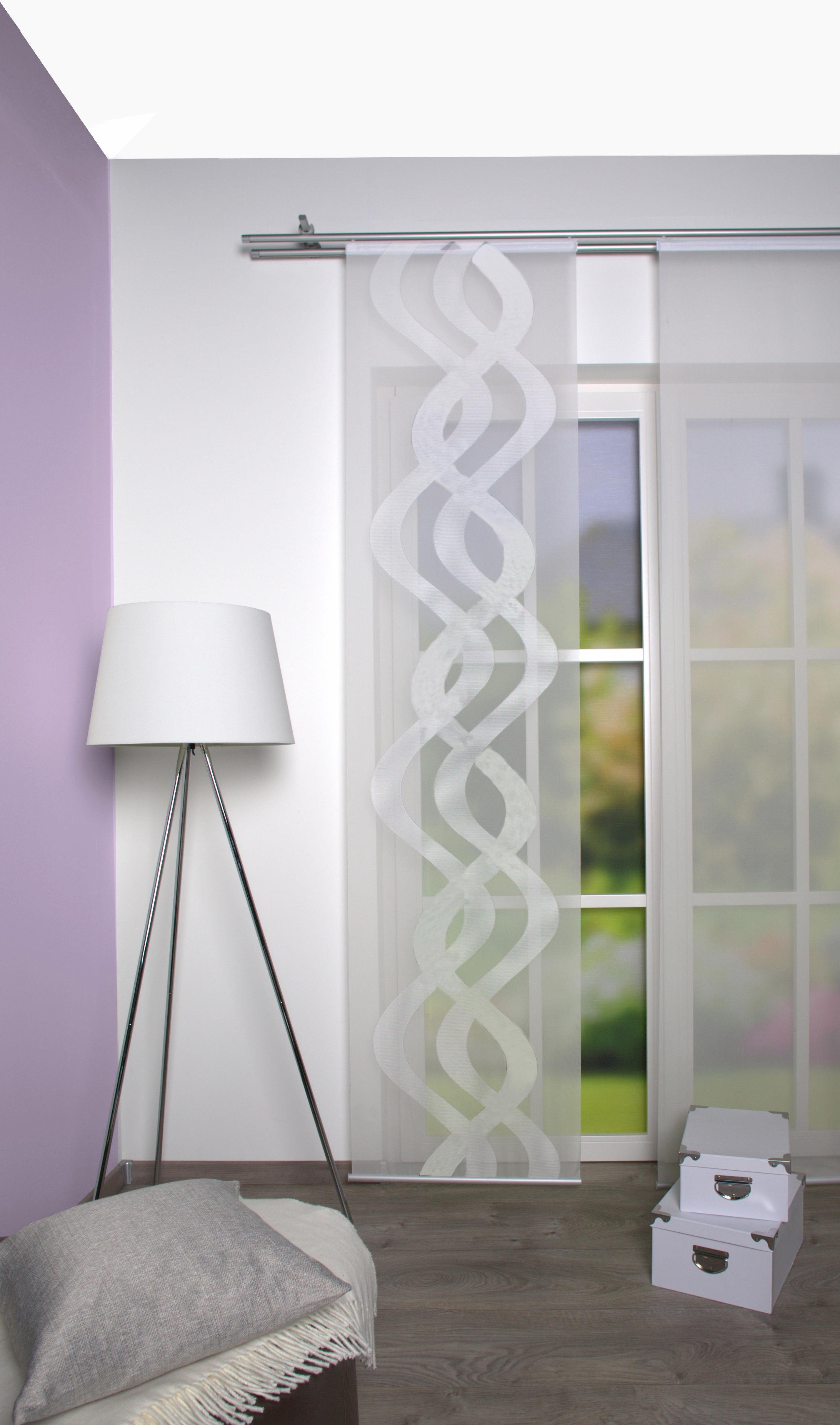 HOME WOHNIDEEN Paneelgordijn RONALD HxB: 245x60, inclusief bevestigingsmateriaal (1 stuk)