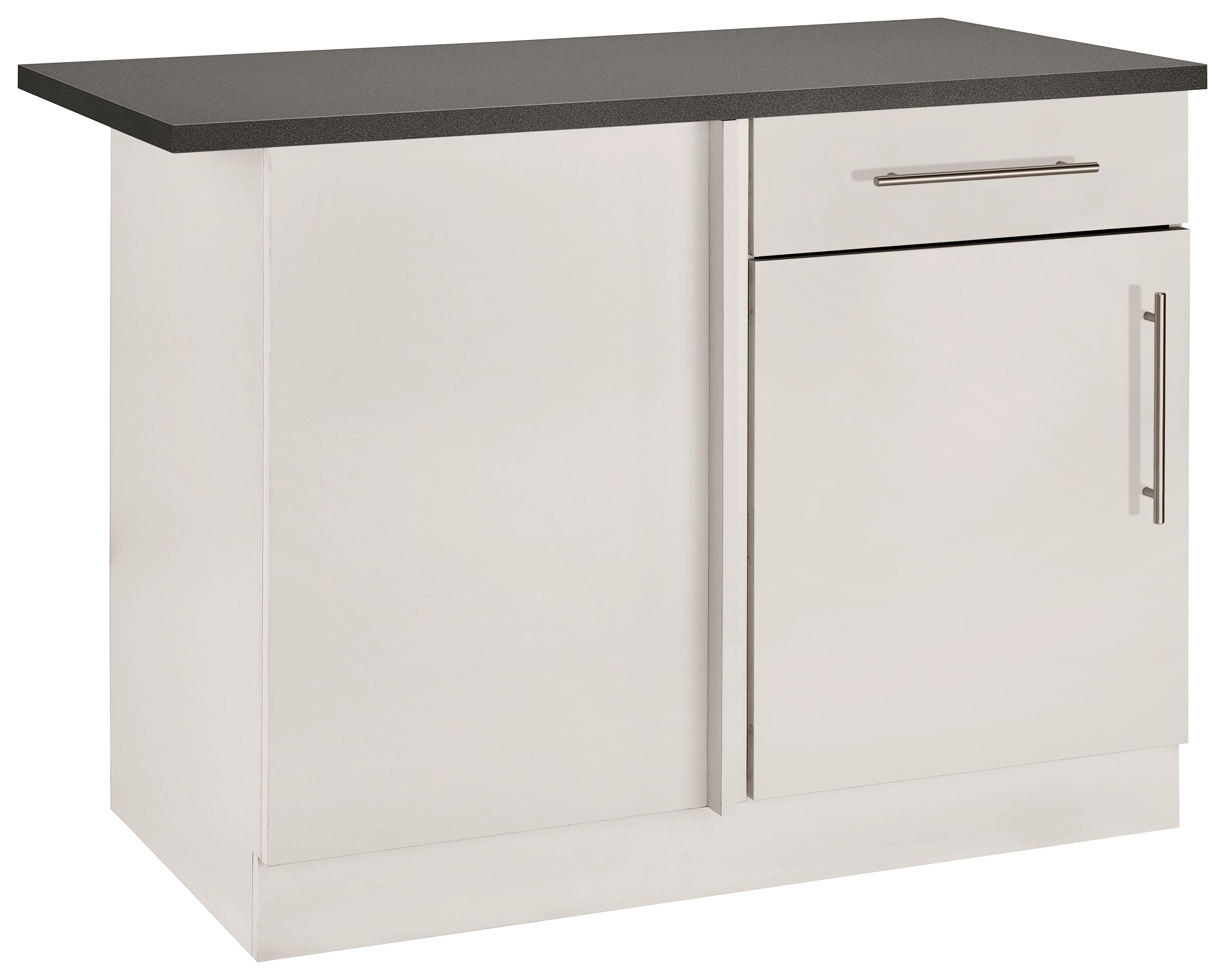 wiho Küchen Hoekonderkast Cali 110 cm breed onderkasten beige