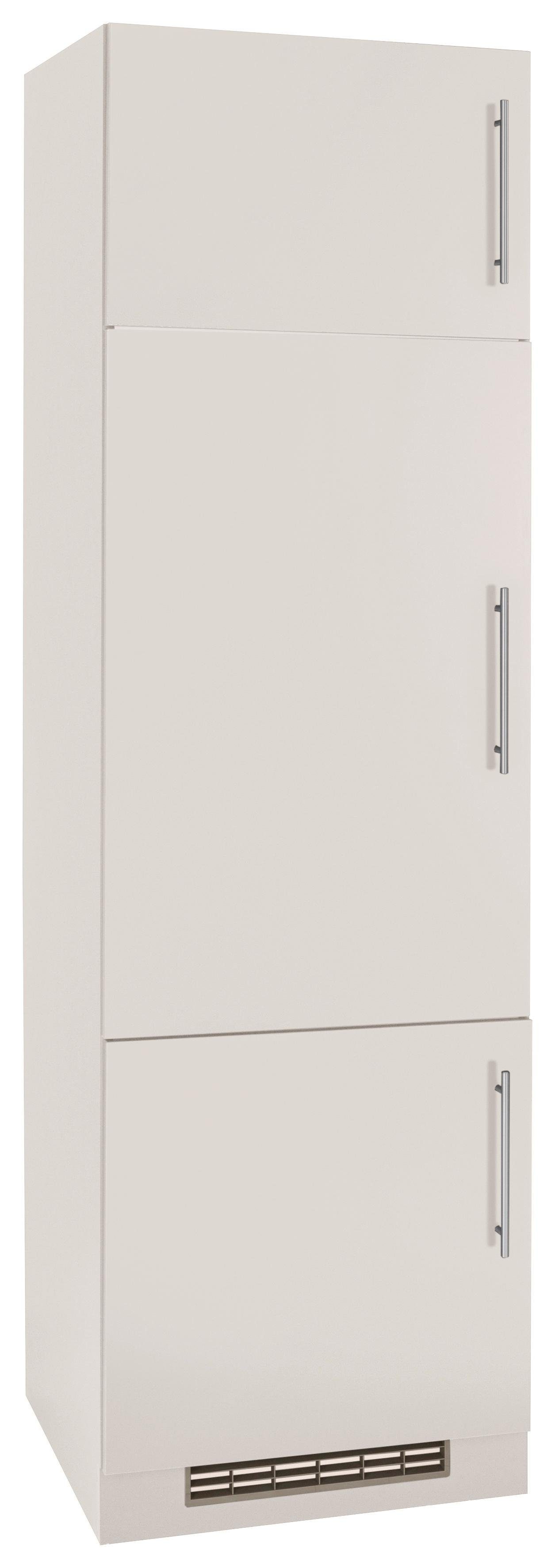wiho Küchen Koelkastombouw Cali 60 cm breed, zonder e-apparaat ombouwkasten beige