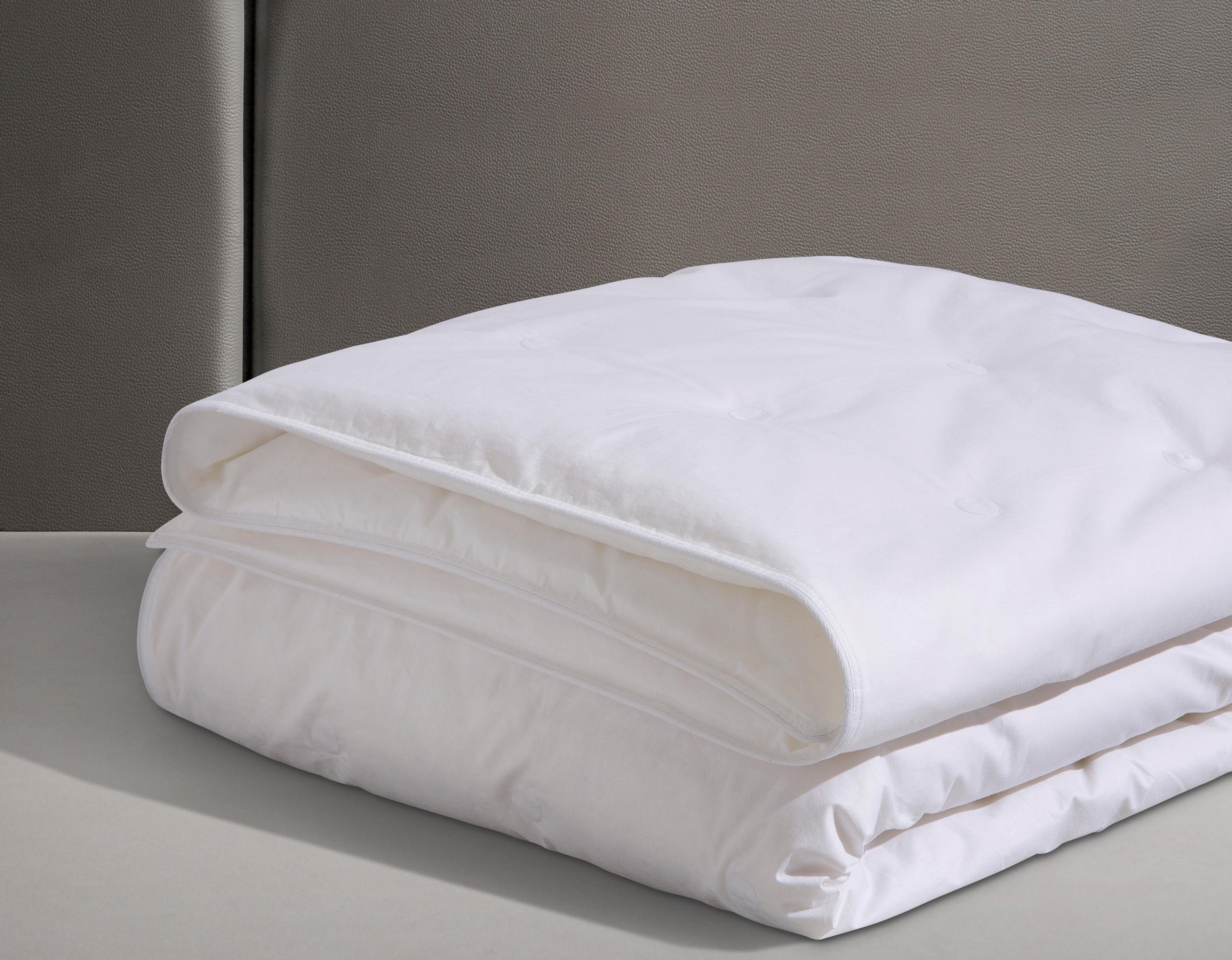 OBB Donzen dekbed + veren kussen EMILIAS Beddengoed, 135x200 of 155x220 cm, voor zomer of winter (voordeelset)