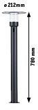 Paulmann Led-tuinverlichting Sienna 230V Poller lamp zeewaterbestendig, met pir-sensor