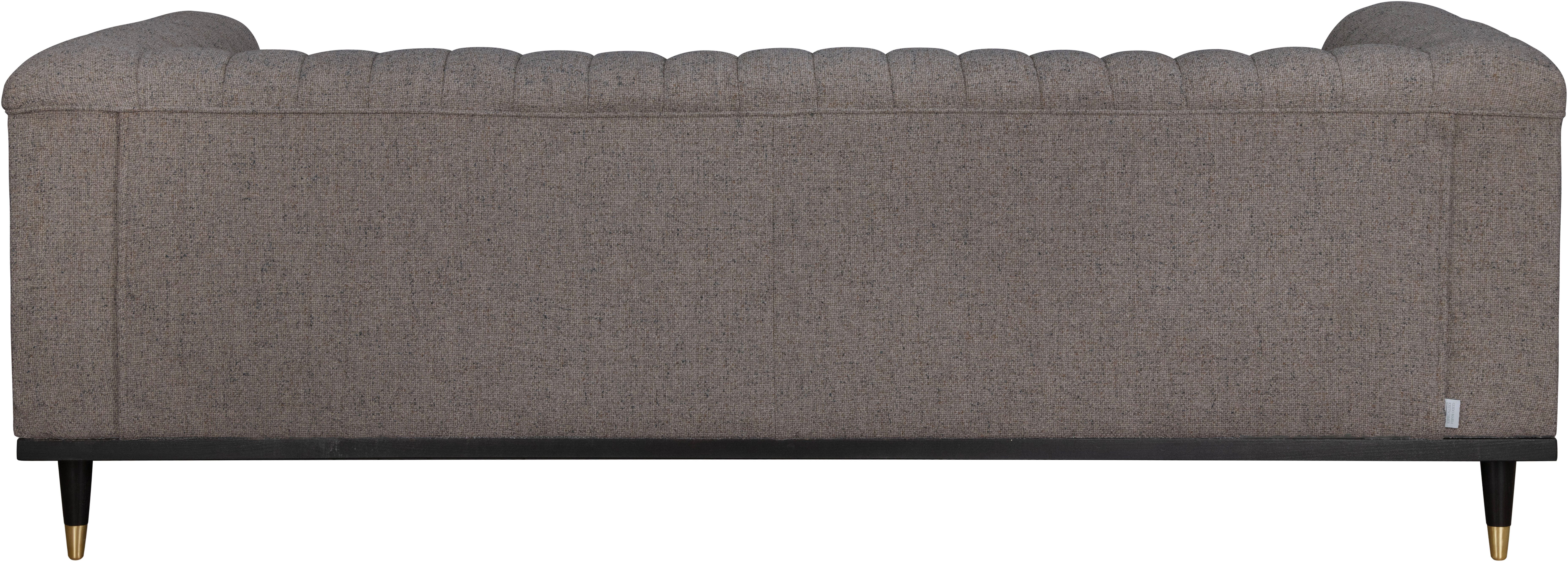 Guido Maria Kretschmer Home&Living 3-zitsbank Chamby met houten rand onder en stiksels bij de leuning