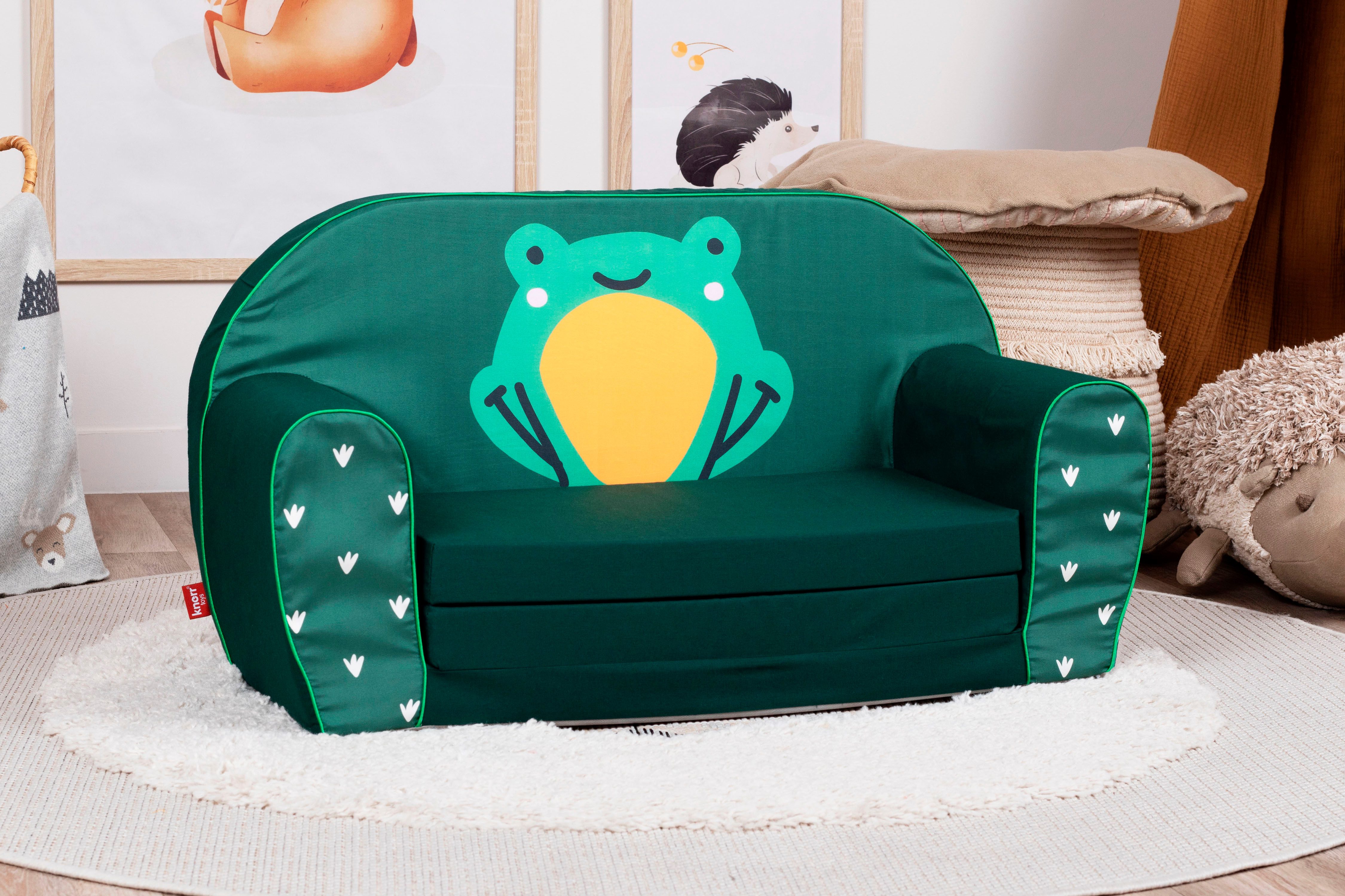 Knorrtoys® Bank Green frog voor kinderen, made in europe