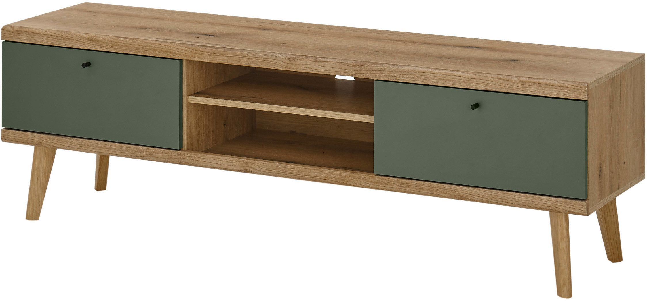 INOSIGN Tv-meubel MAVAS in moderne trendkleur, handgrepen van metaal (zwart), breedte 160 cm