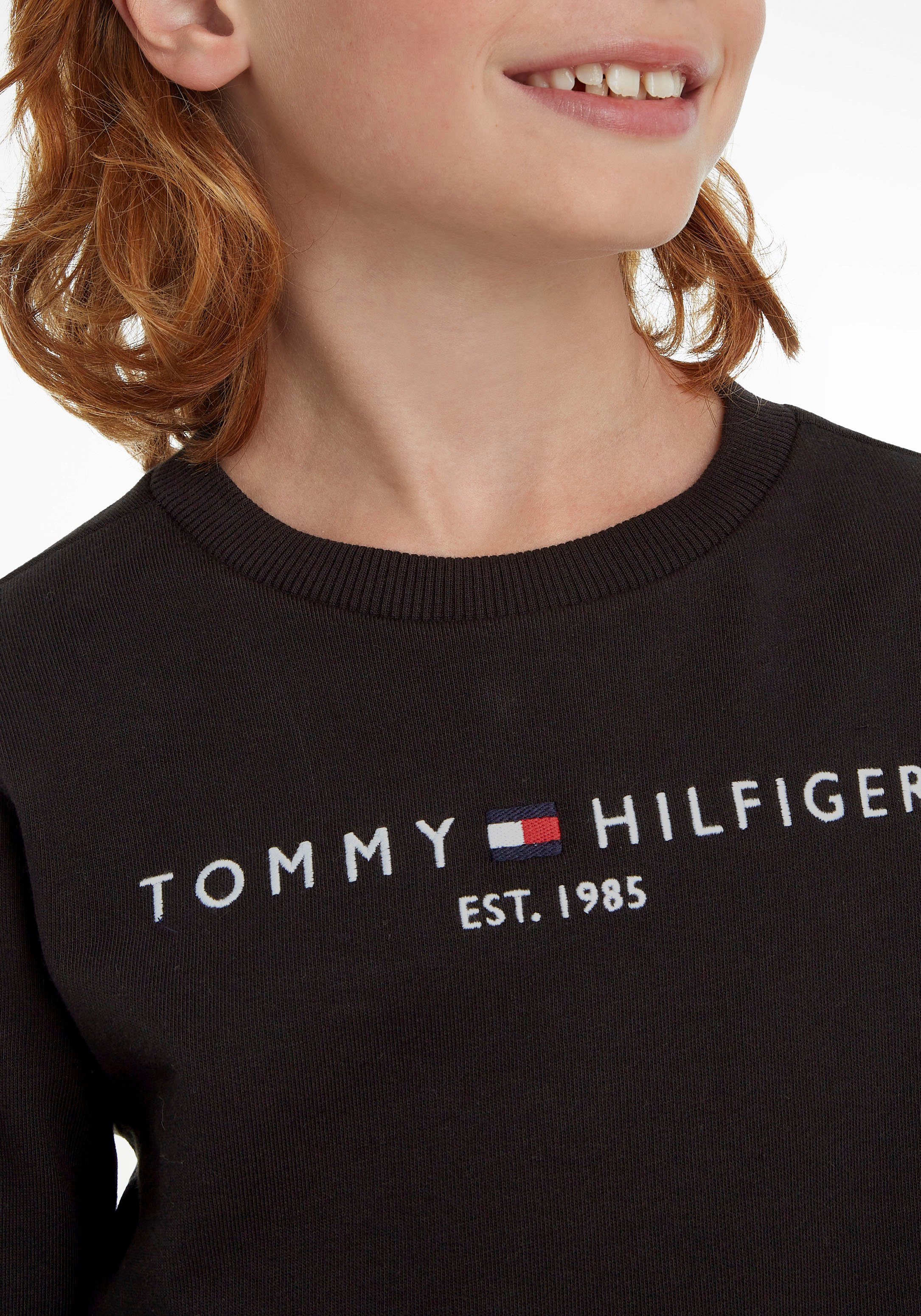 Tommy Hilfiger Sweatshirt ESSENTIAL SWEATSHIRT Kinderen Kids Junior MiniMe, voor jongens en meisjes