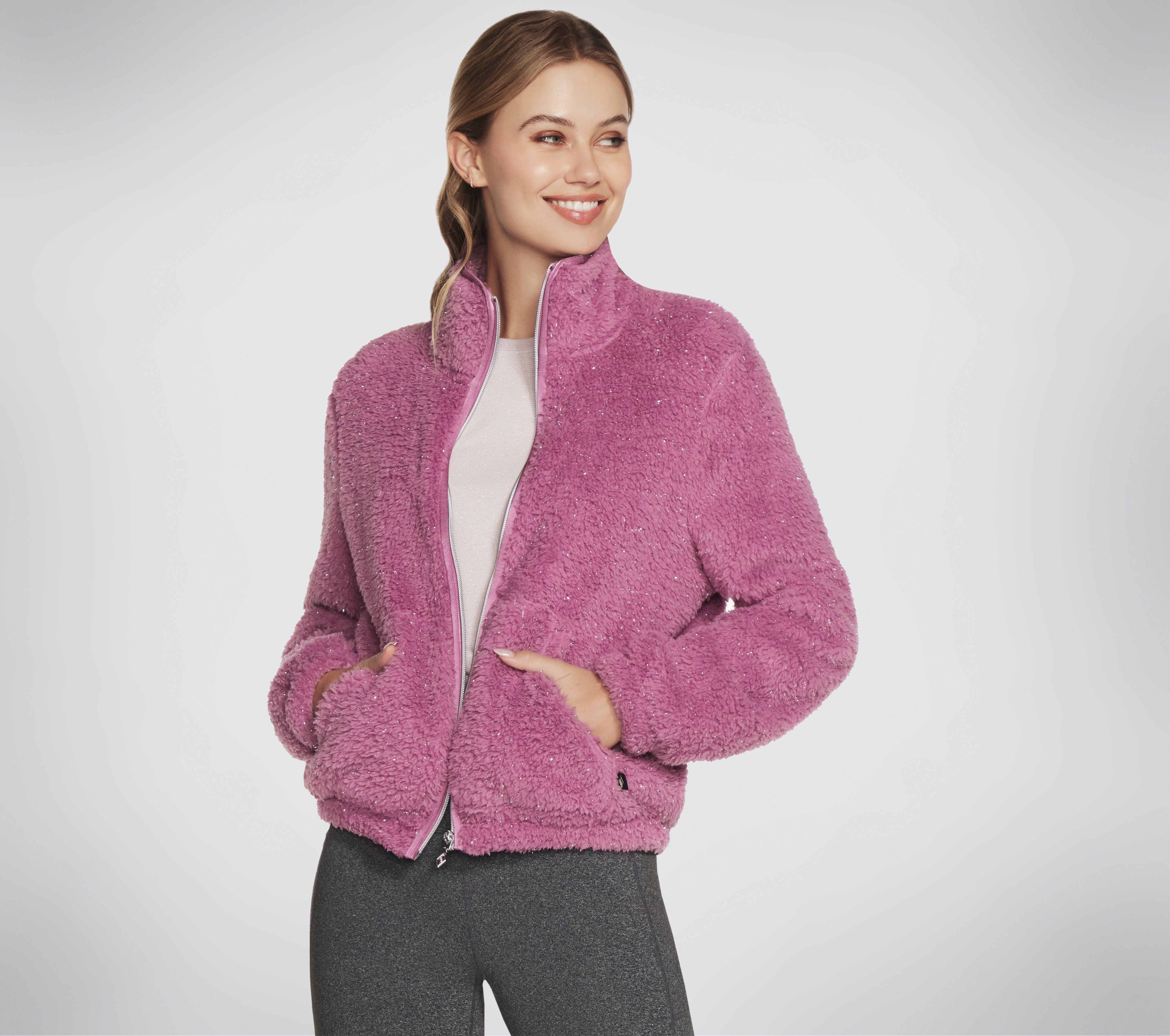 Skechers Fleecejack dames fleece vesten maat L (42/44)
