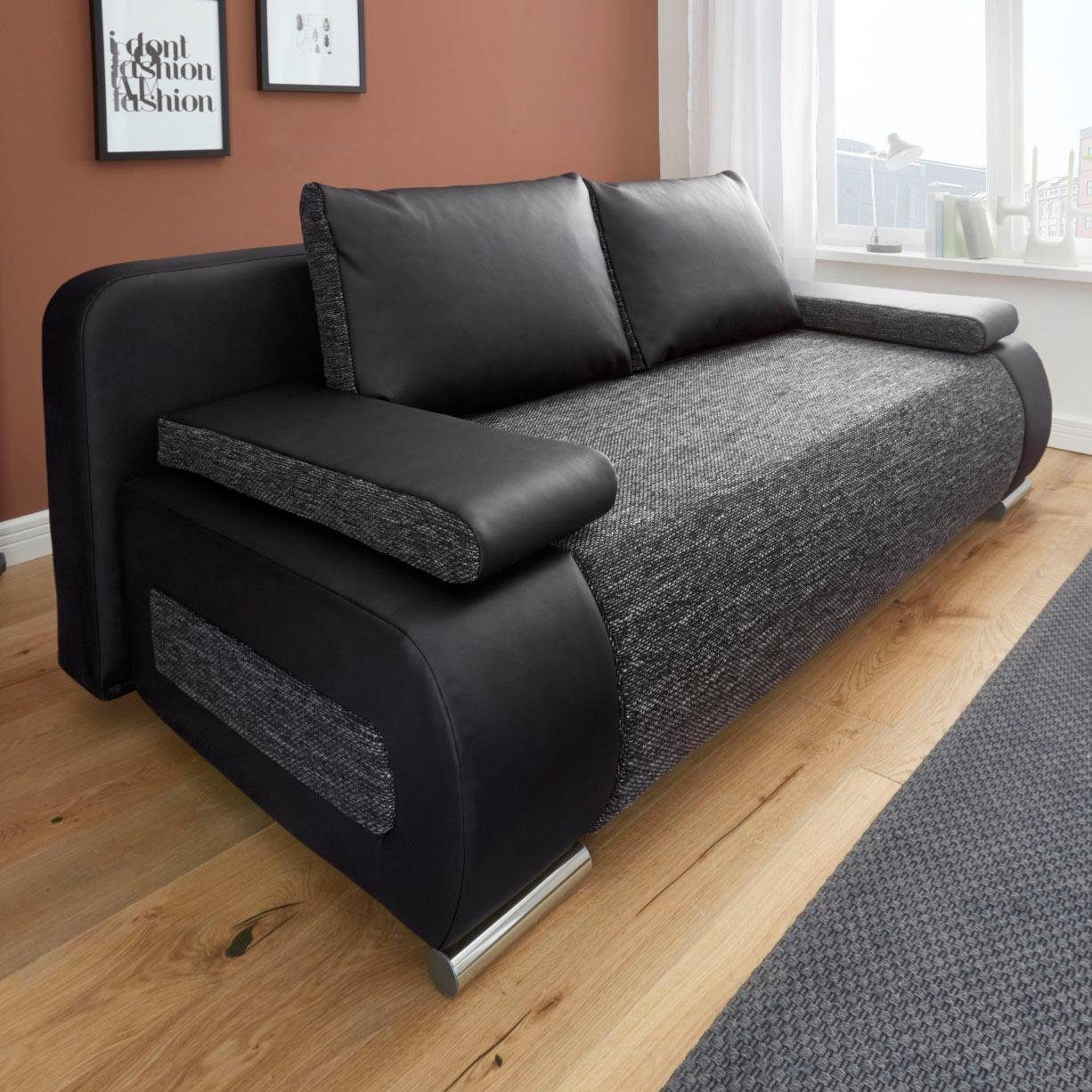COLLECTION AB Slaapbank Moritz met slaapbank functie en bedbox, comfortabele binnenvering