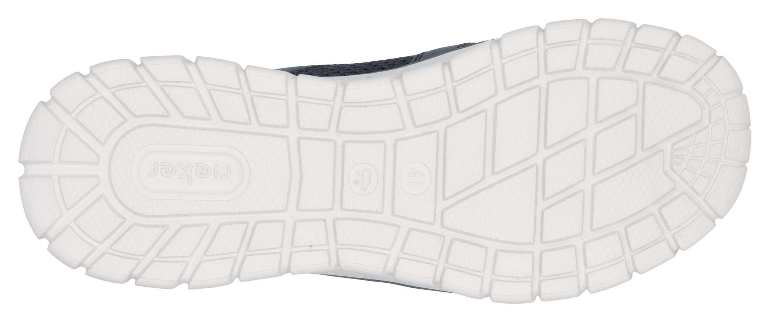 RIEKER Sport Slip-on sneakers , lage schoen, vrijetijdsschoen, slipper met modieuze loopzool