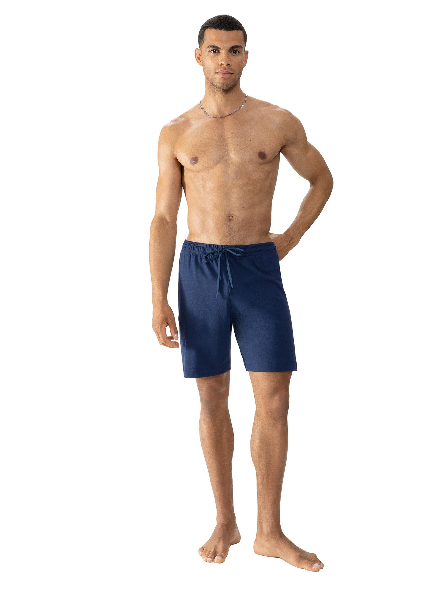 Mey Pyjamashort SOLID NIGHT Comfortband met trekkoord heren pyjamabroeken maat M groen