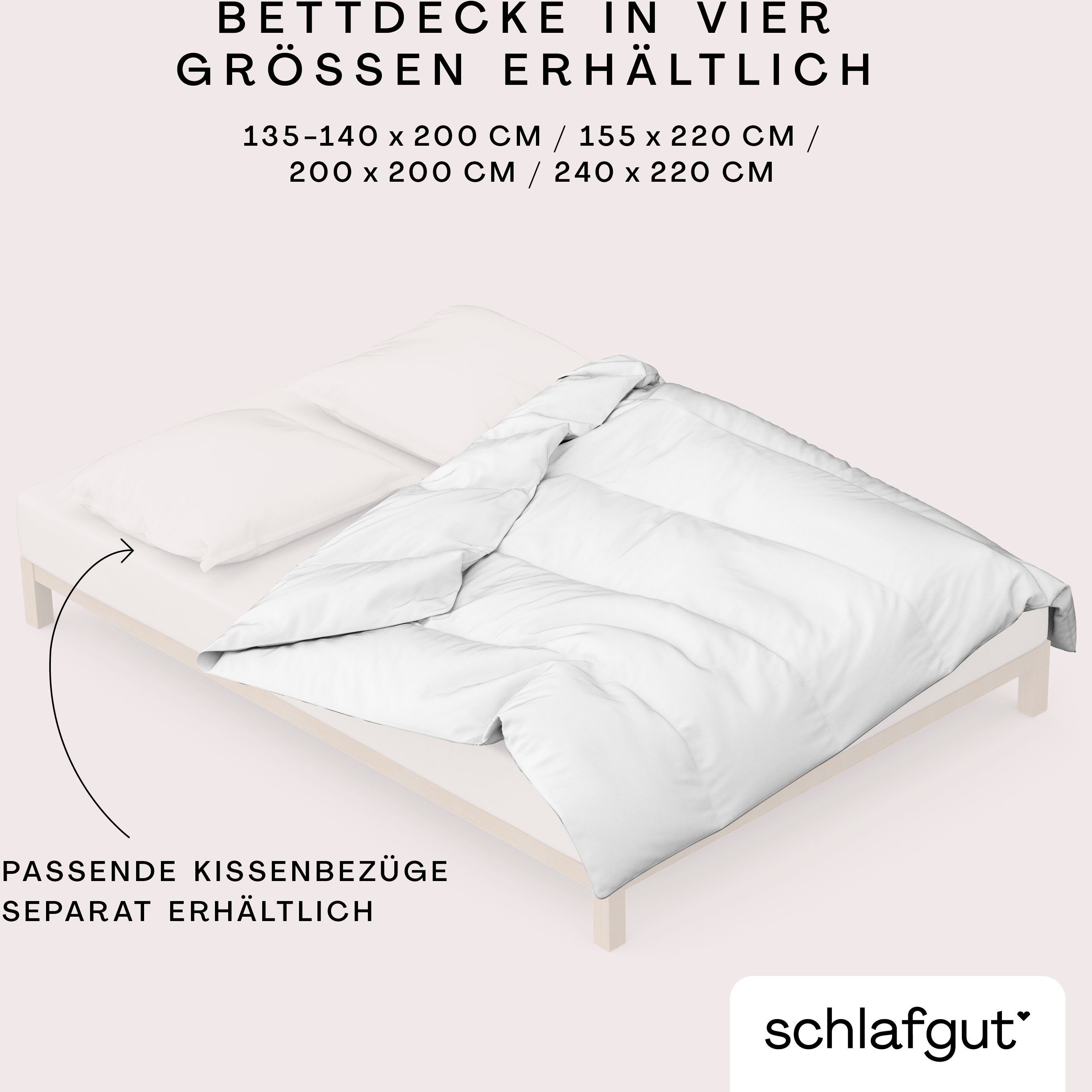 Schlafgut Dekbedovertrek Woven Satin bijzonder dicht geweven, mix & match: bijpassende kussenhoes verkrijgbaar (1 stuk)
