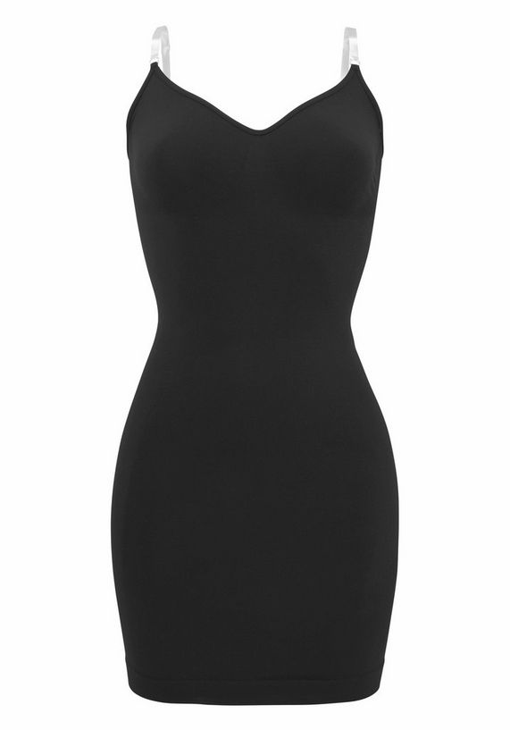 LASCANA bodyforming-jurk/onderjurk met transparante bandjes LASCANA bodyforming-jurk/onderjurk met transparante bandjes