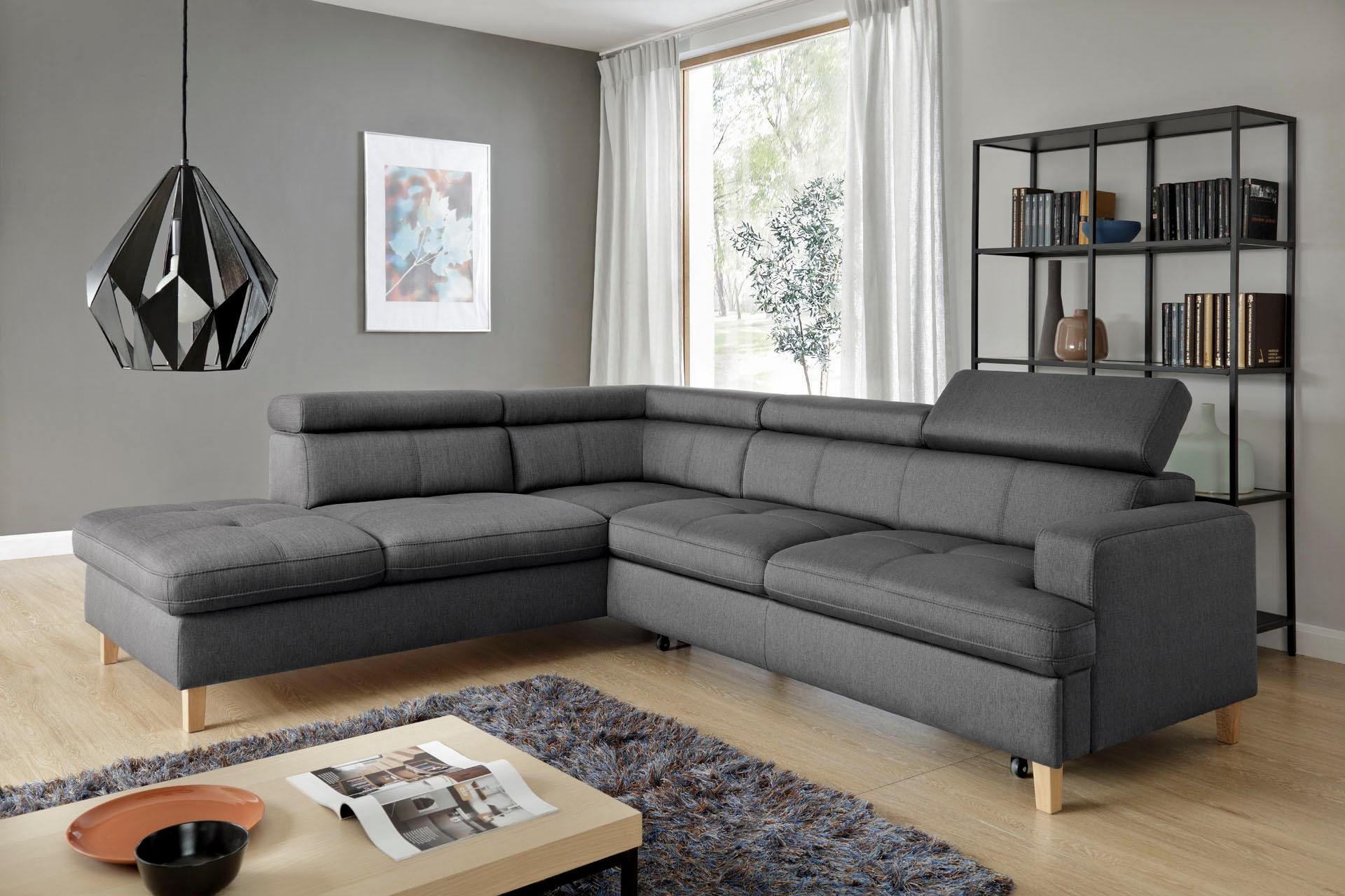 exxpo - sofa fashion Hoekbank optioneel met bedfunctie