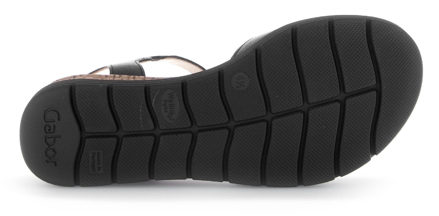 Gabor Sleehaksandaaltjes Genua , riemchensandaal, comfort-schoen, zomerschoen, stretchinzet, breedte g