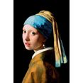 reinders! decoratief paneel j.vermeer-meisje met de parel 60-90 cm multicolor
