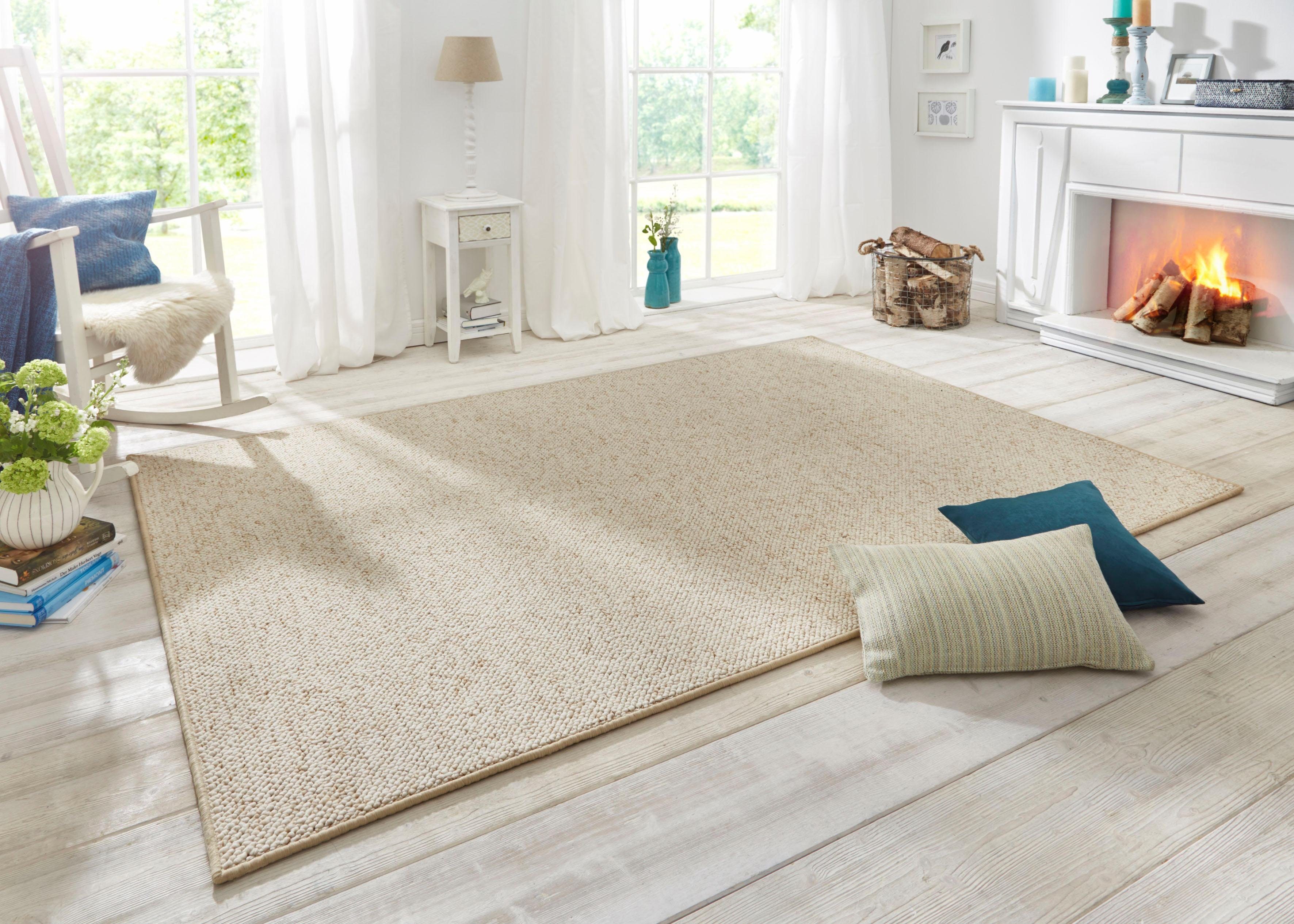 HANSE Home Vloerkleed Wolly 2 Vlakweefsel, loper, Scandi, wol-look, eetkamer, woonkamer, gang