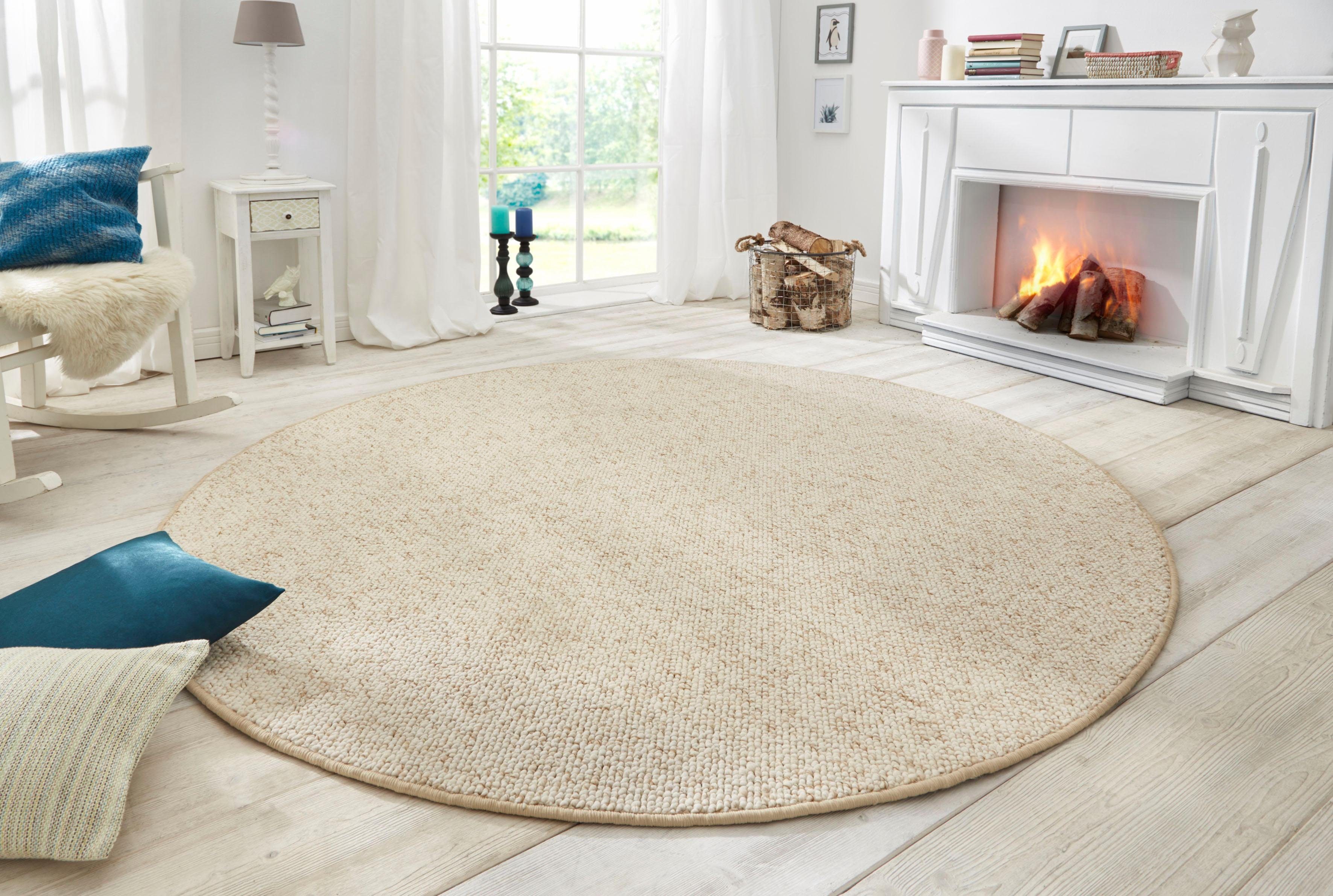HANSE Home Vloerkleed Wolly 2 Platweefsel, Scandinavisch, wol-look, eetkamer, woonkamer, hal