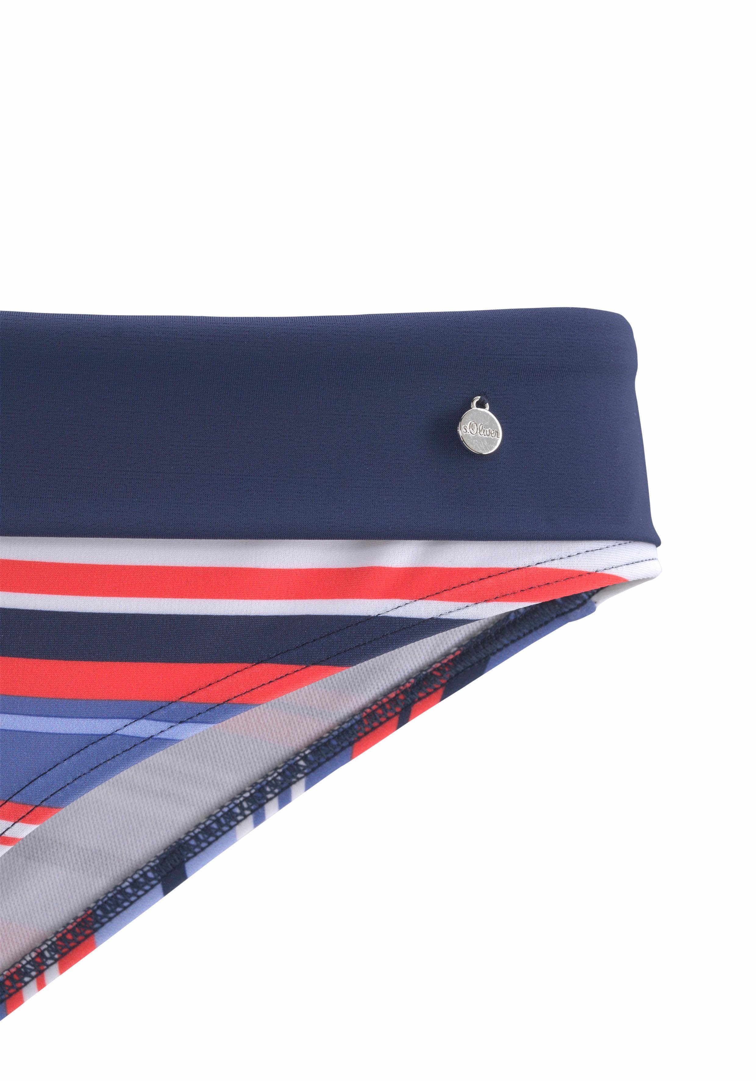 s.Oliver RED LABEL Beachwear Beugelbikini met maritieme strepen