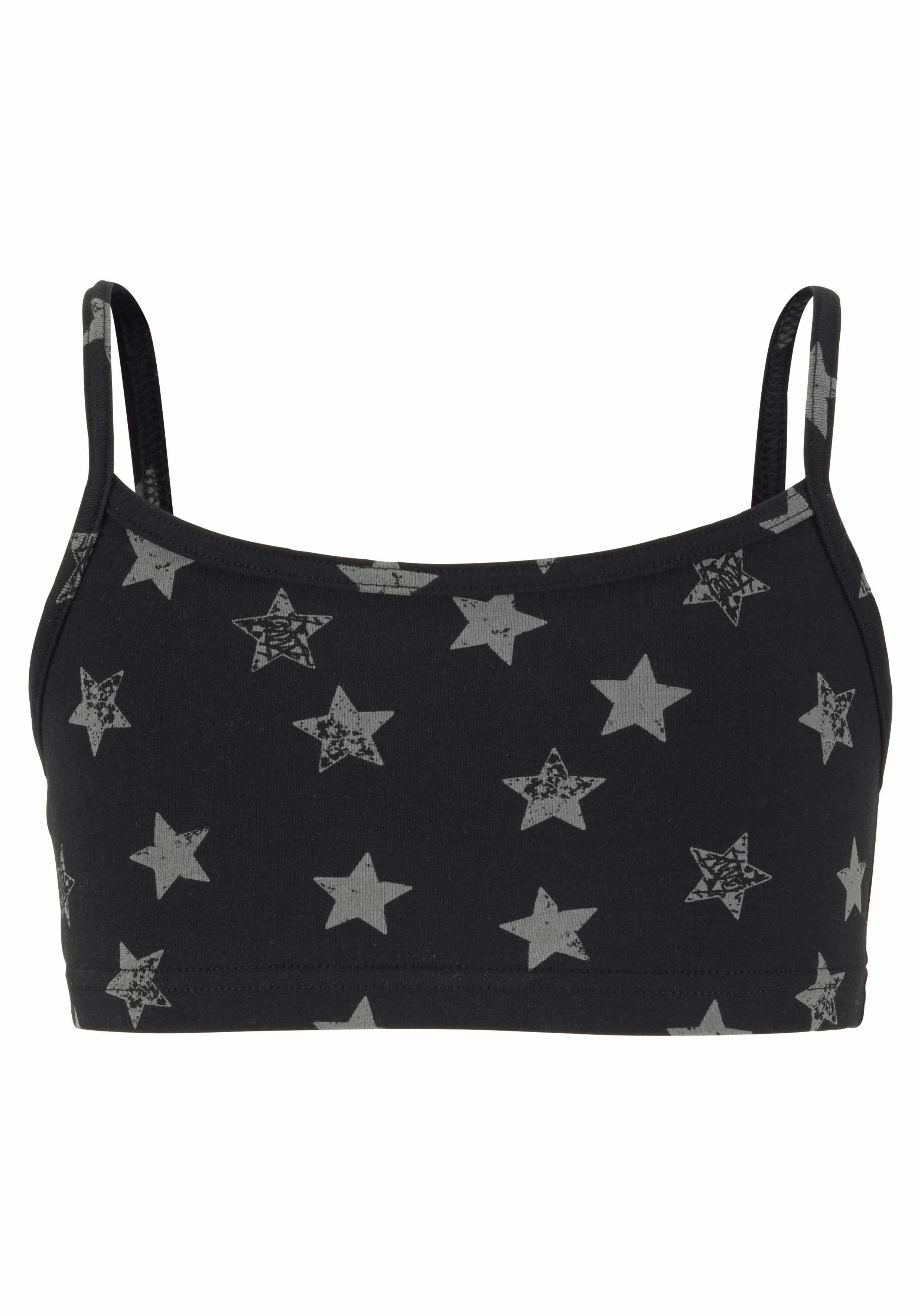 Vivance Set: Bustier met sterrenprint (set, 4-delig, Met hipster)