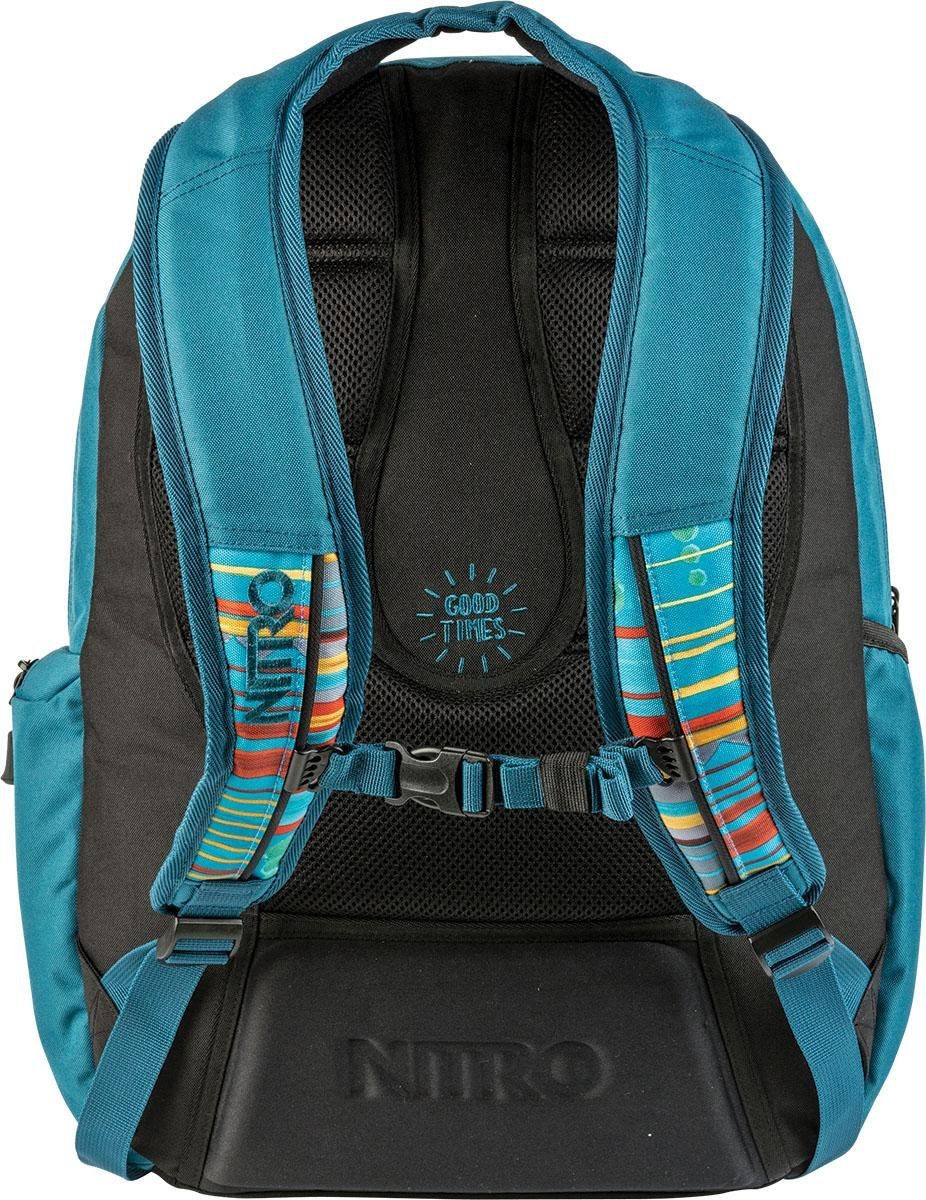 NITRO Schoolrugzak Hero Casual rugzak, grote vrijetijds rugzak, school, werk en reis