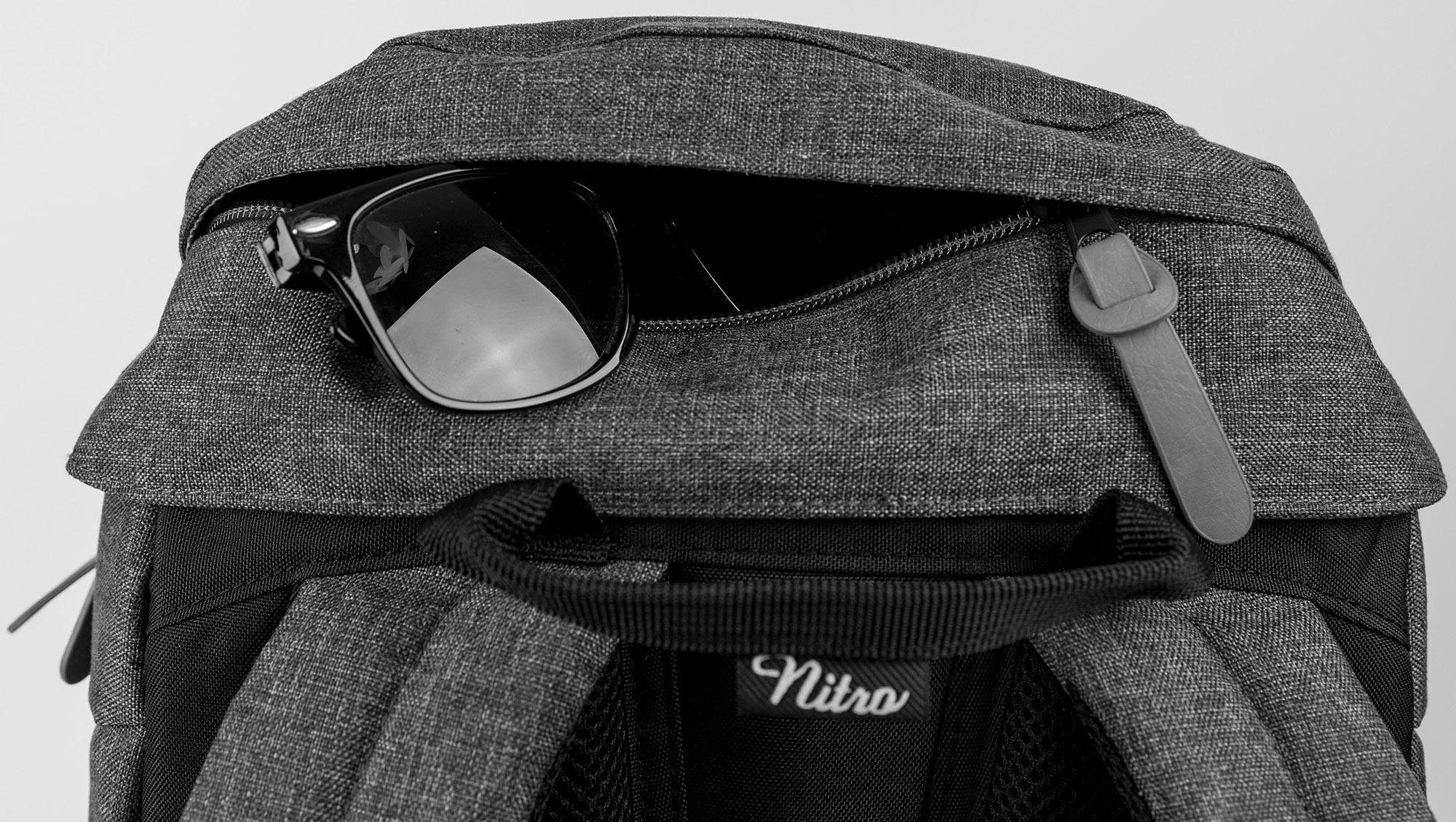 NITRO Vrijetijdsrugzak Daypacker met laptopvak, schoolrugzak, wandelaarsrugzak of streetpack