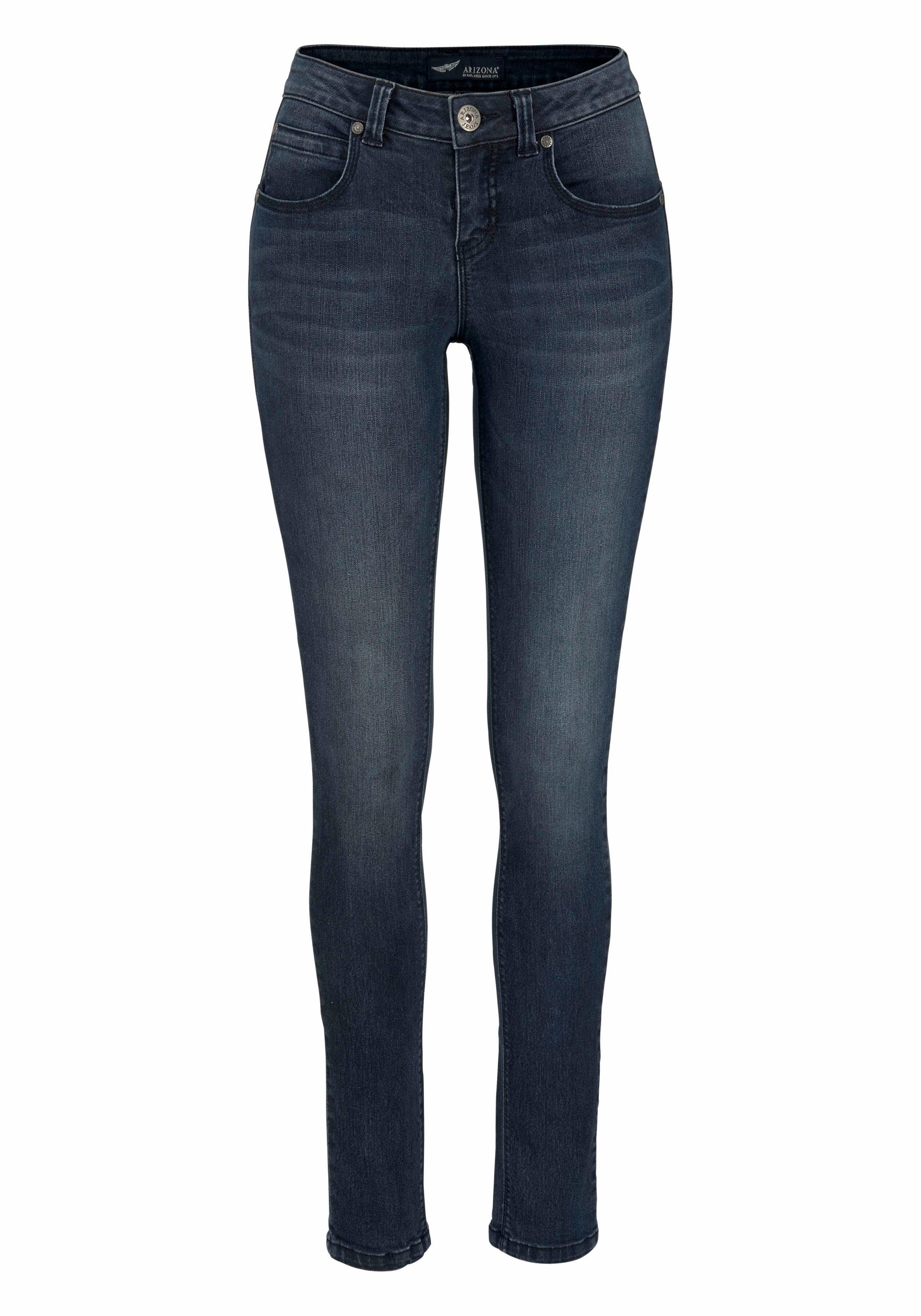 Arizona Skinny fit jeans Shaping skinny pasvorm, normale taille, in stretchkwaliteit, used-look