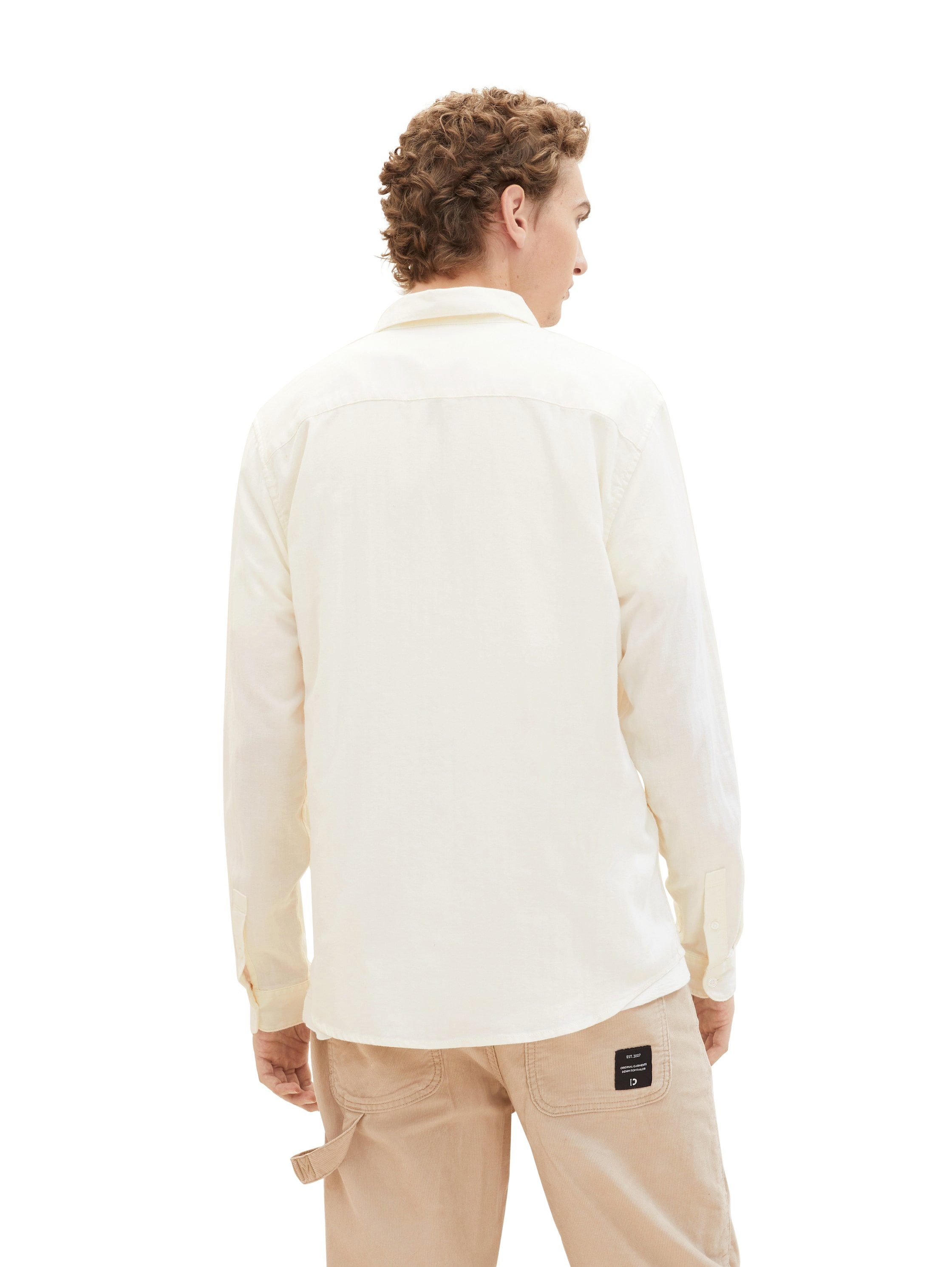 Tom Tailor Denim Overhemd met lange mouwen Heringbo