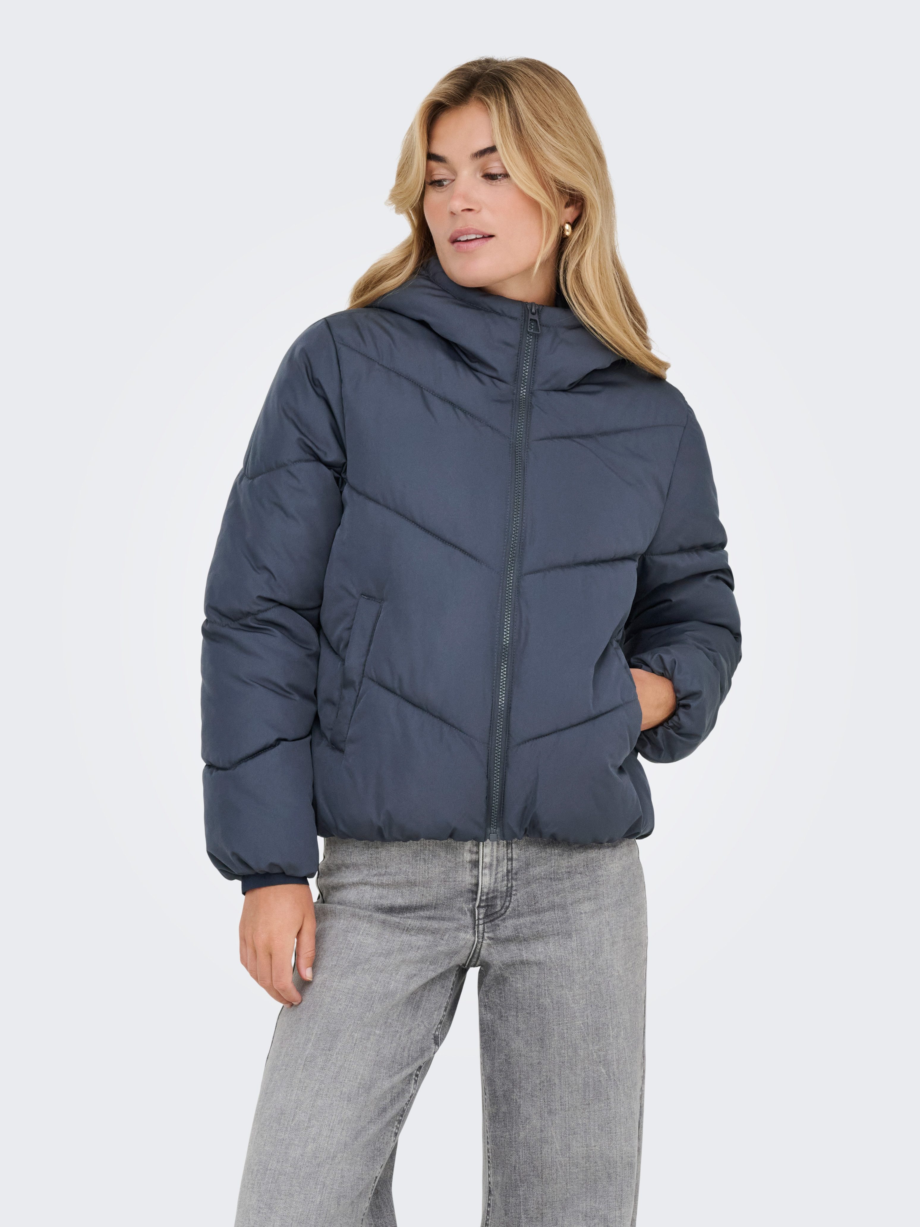 Only Gewatteerde jas ONAGNETE PUFFER HOOD JACKET OTW ZL
